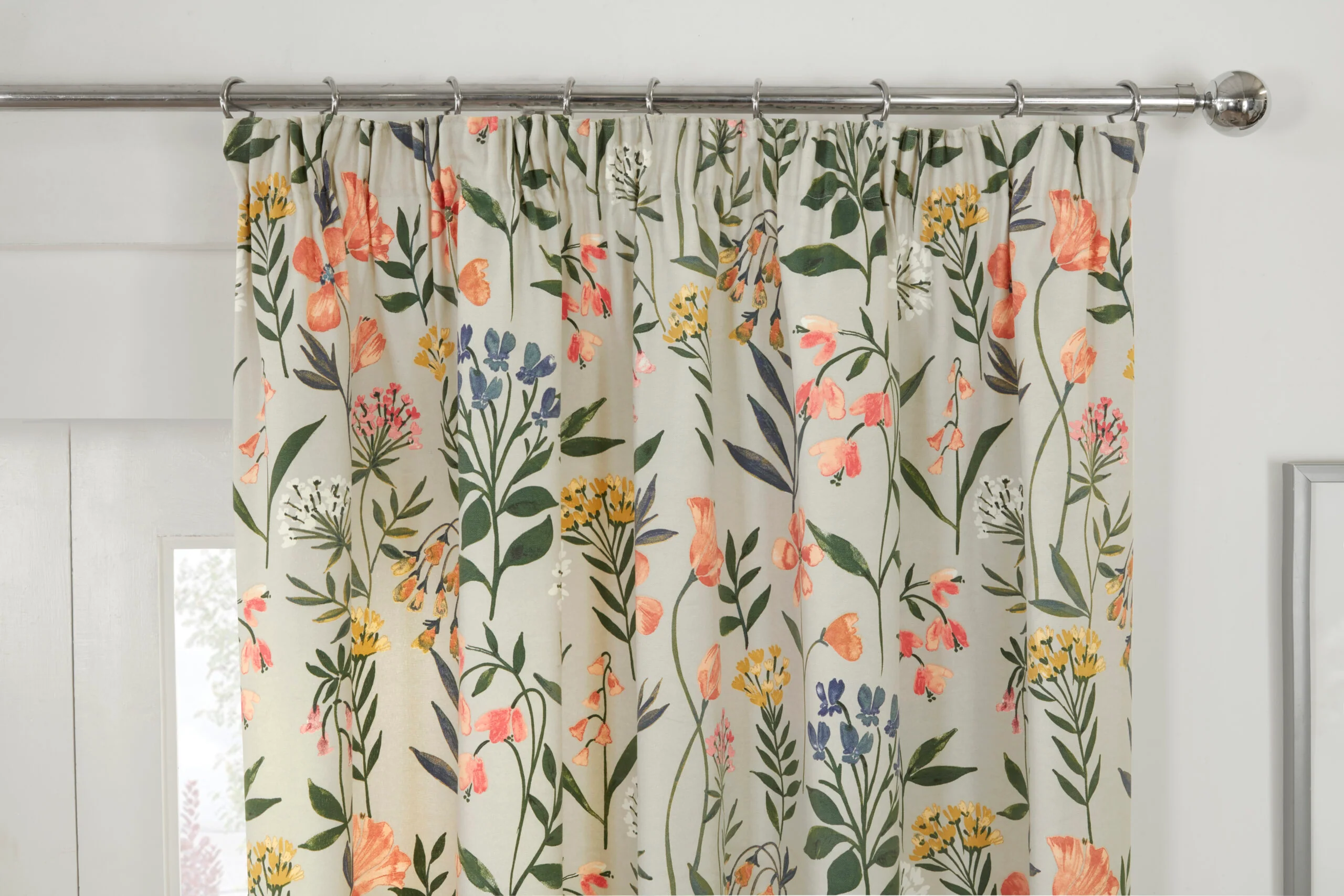MEADOW MULTI 3" PENCIL PLEAT CURTAINS - Image 2