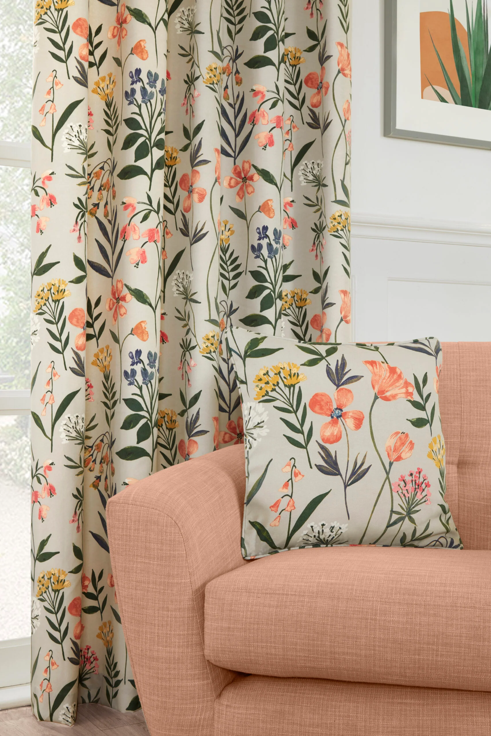 MEADOW MULTI 3" PENCIL PLEAT CURTAINS - Image 5
