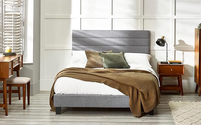 Merida 150cm King Bed - Grey - Image 8