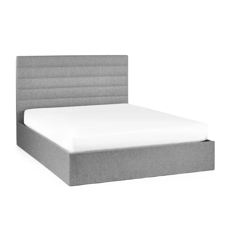 Merida Ottoman Storage 135cm Double Bed - Grey - Image 2