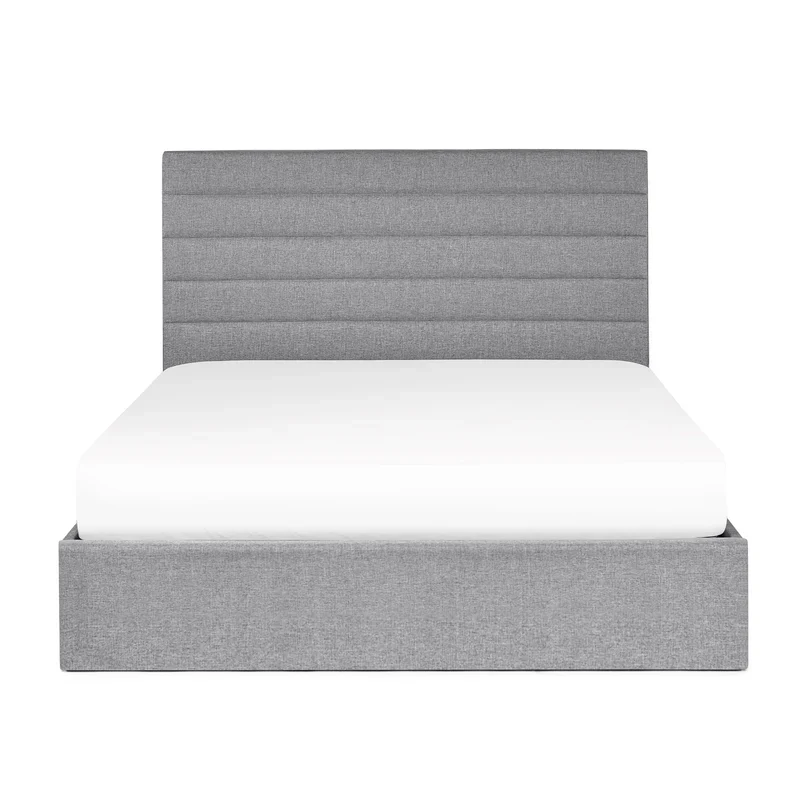 Merida Ottoman Storage 135cm Double Bed - Grey - Image 3
