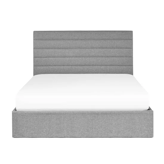 Merida Ottoman Storage 150cm King Bed - Grey - Image 7