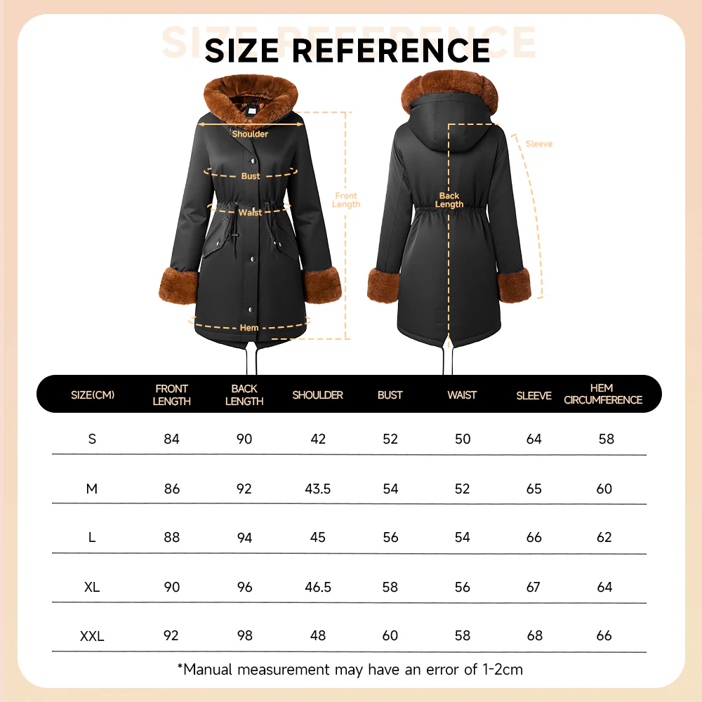 Mid-Length Hooded Coat With Drawstring Waist - Image 10