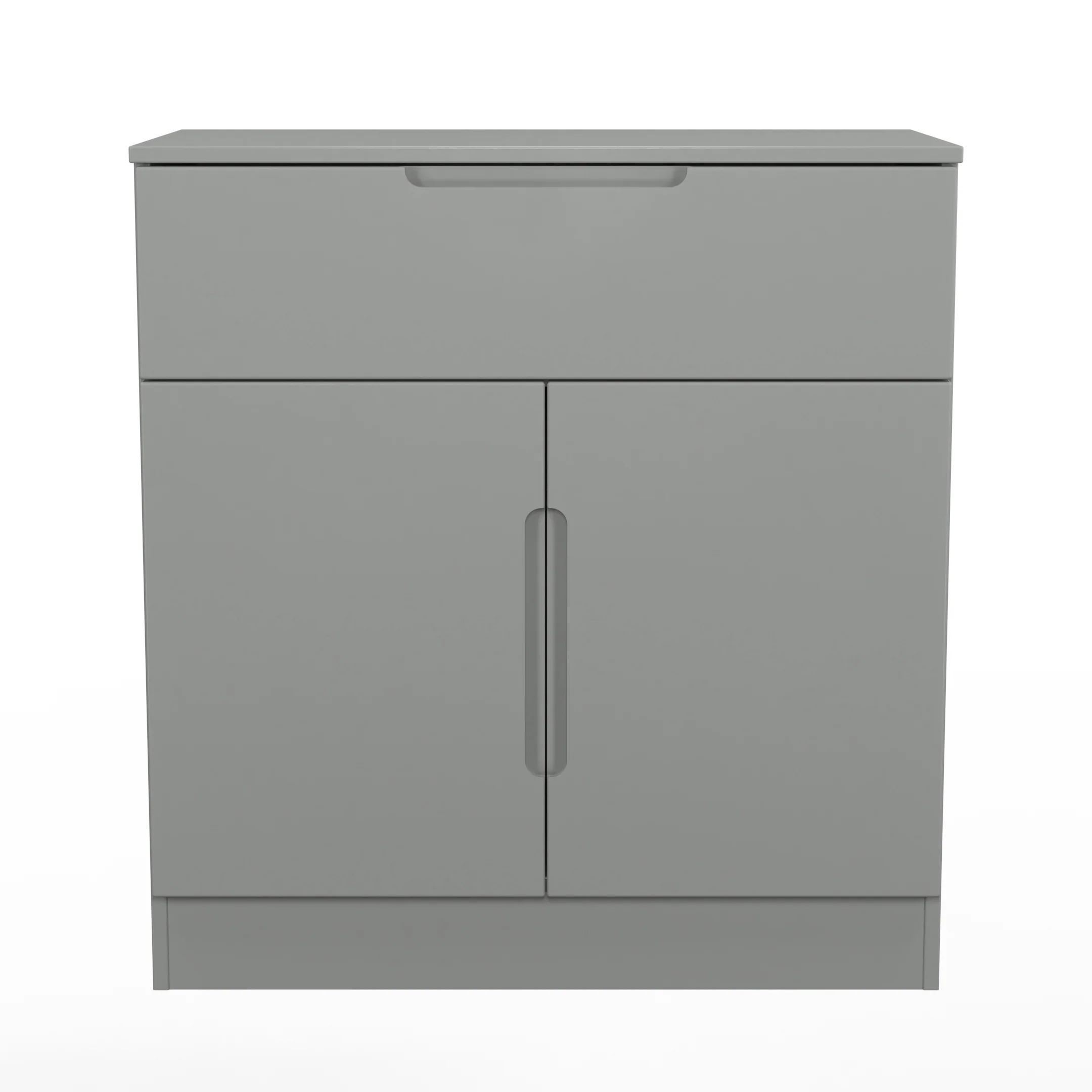 Milan 1 Drawer 2 Door Sideboard in Dusk Grey - Ready Assembled - Image 2