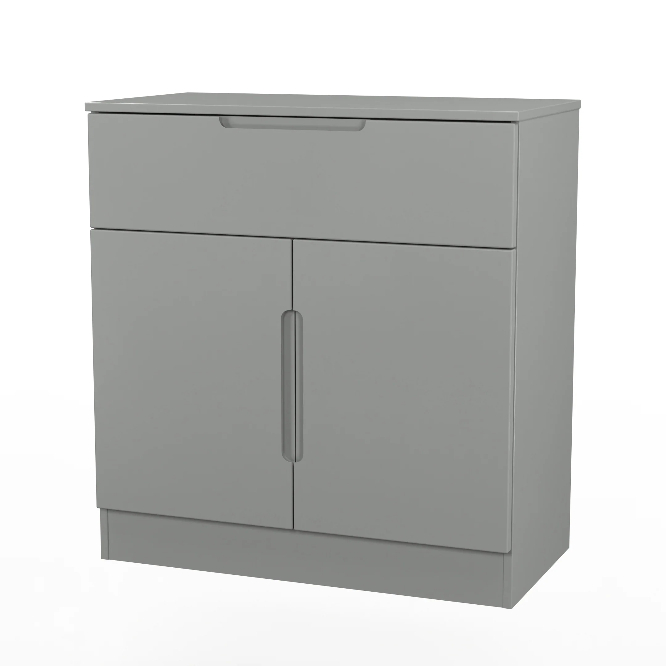 Milan 1 Drawer 2 Door Sideboard in Dusk Grey - Ready Assembled - Image 4