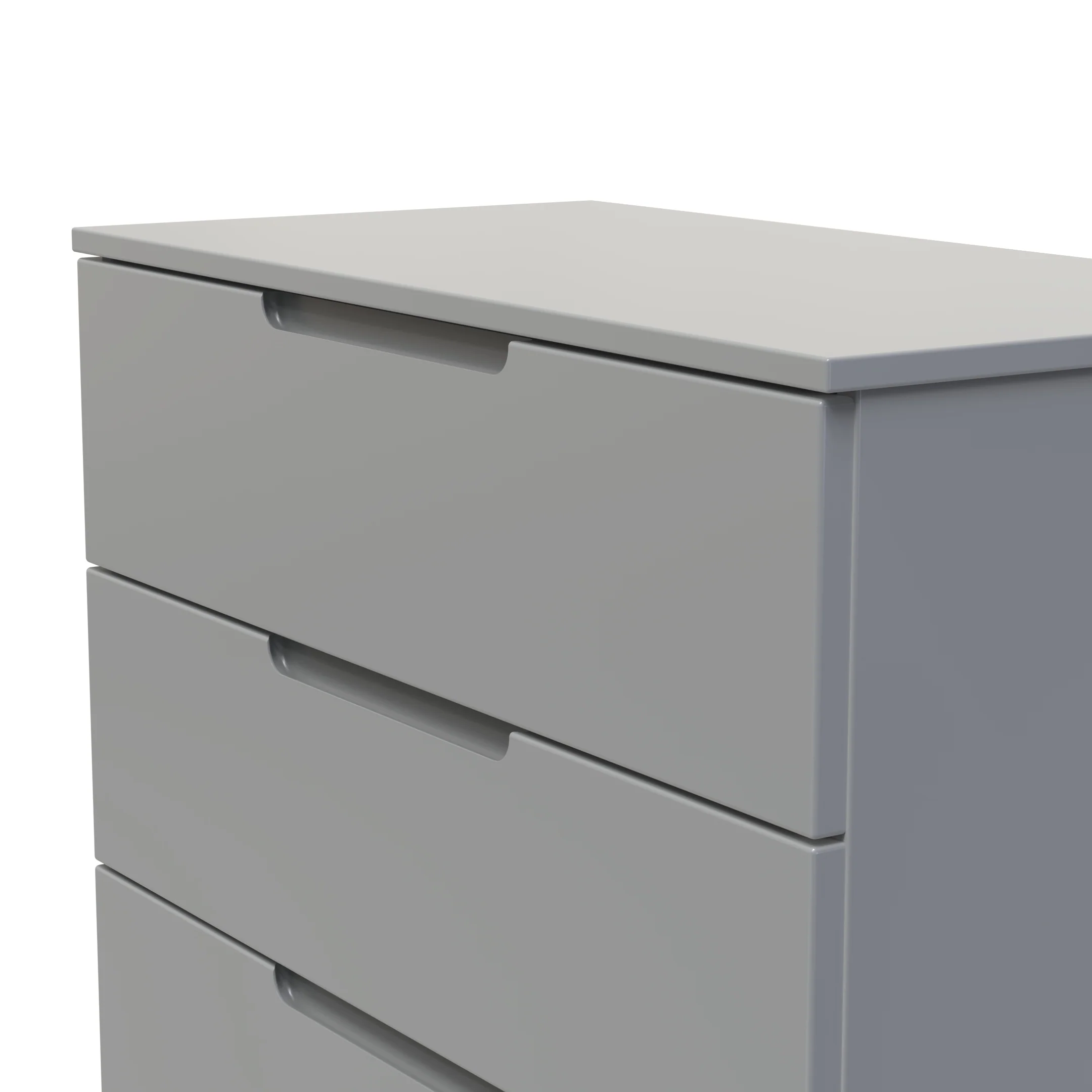 Milan 3 Drawer Chest in Dusk Grey - Ready Assembled - Image 5