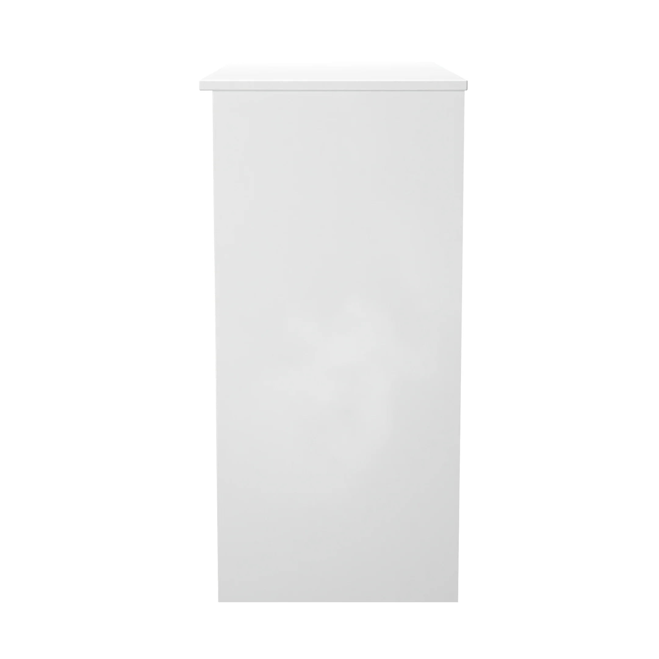 Milan 3 Drawer Vanity in White Gloss & White - Ready Assembled - Image 3