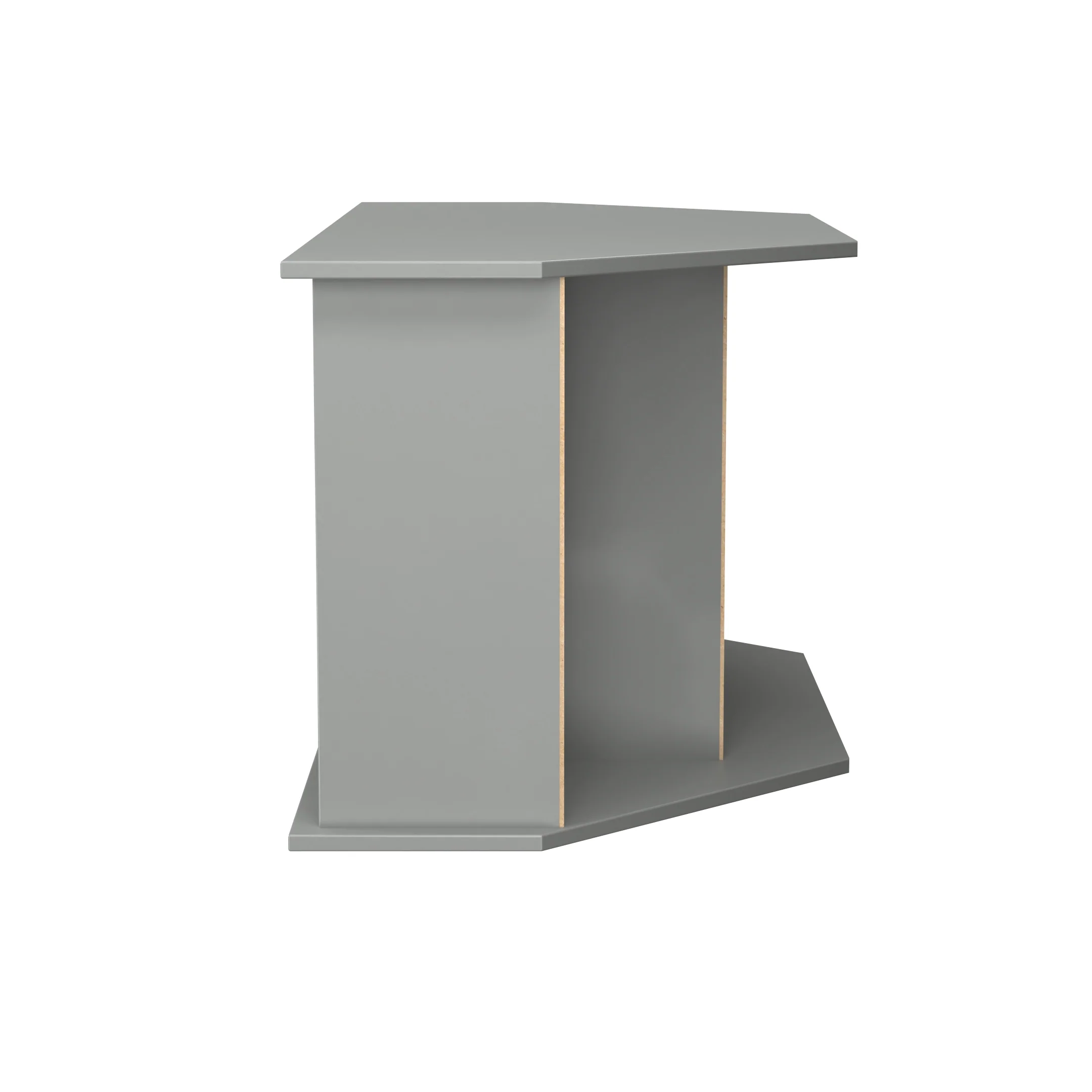 Milan Corner TV Unit in Dusk Grey - Ready Assembled - Image 3
