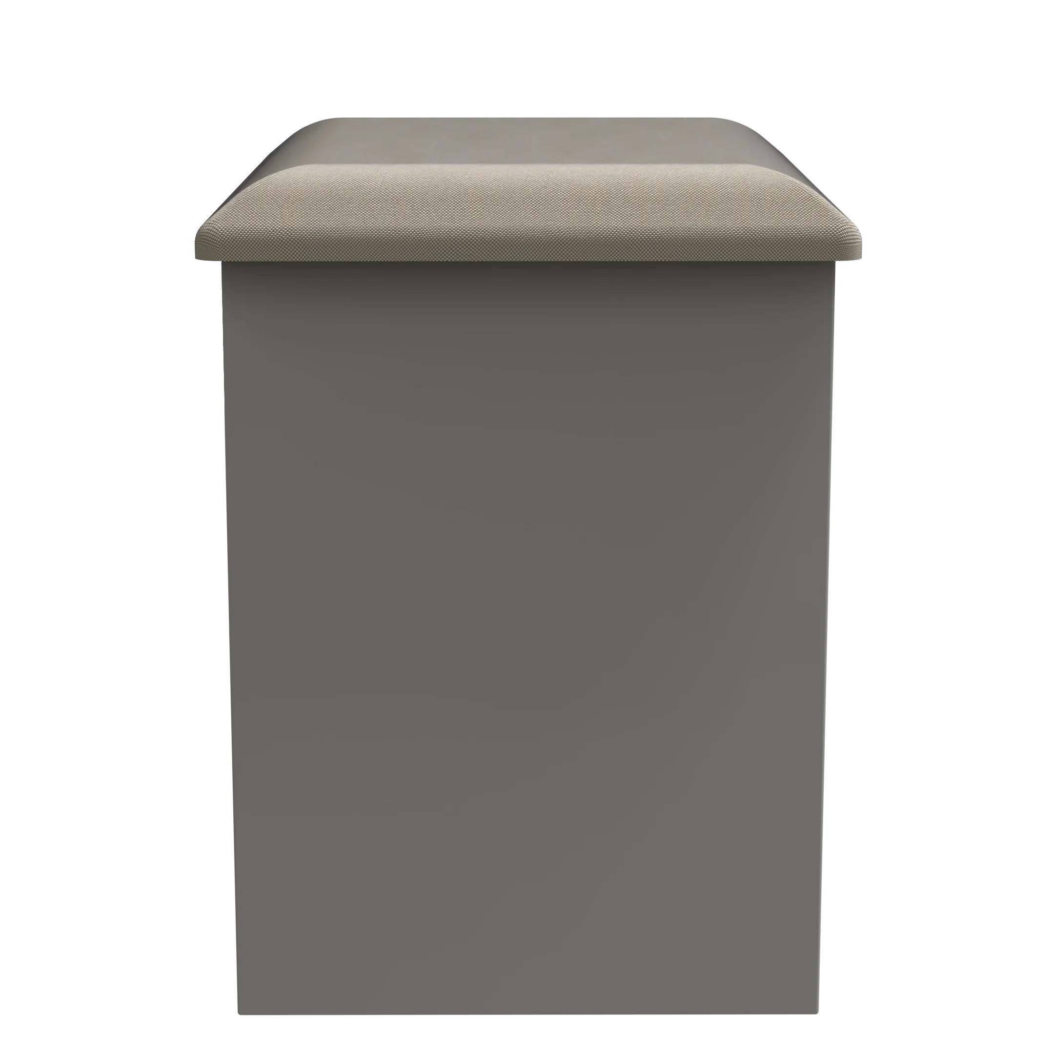 Milan Stool in Grey Gloss & Grey Oak - Ready Assembled - Image 3