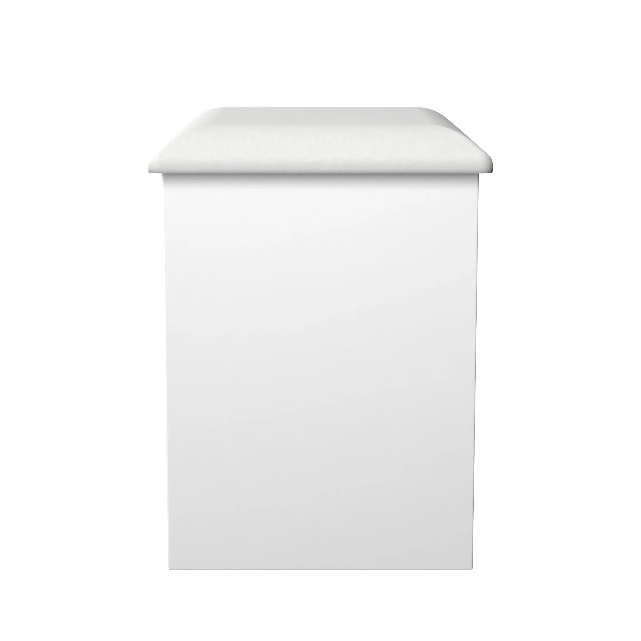 Milan Stool in White Matt - Ready Assembled - Image 3