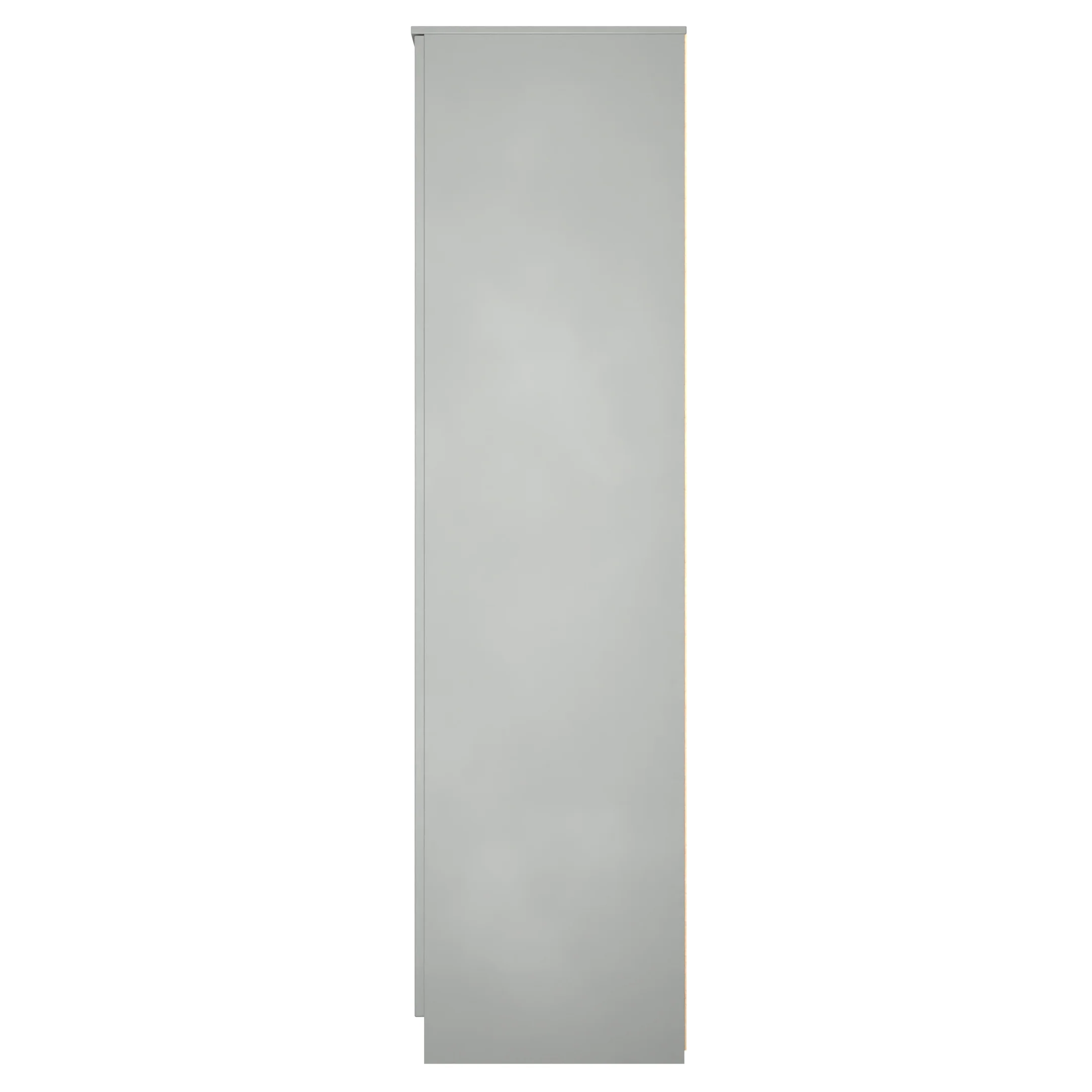 Milan Tall Triple Mirror Wardrobe in Dusk Grey - Ready Assembled - Image 3