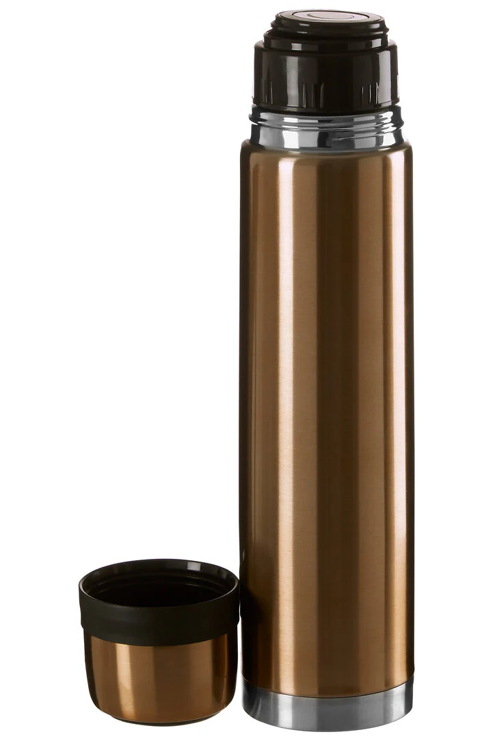 Morar Vacuum Flask With Gold Finish - Image 3