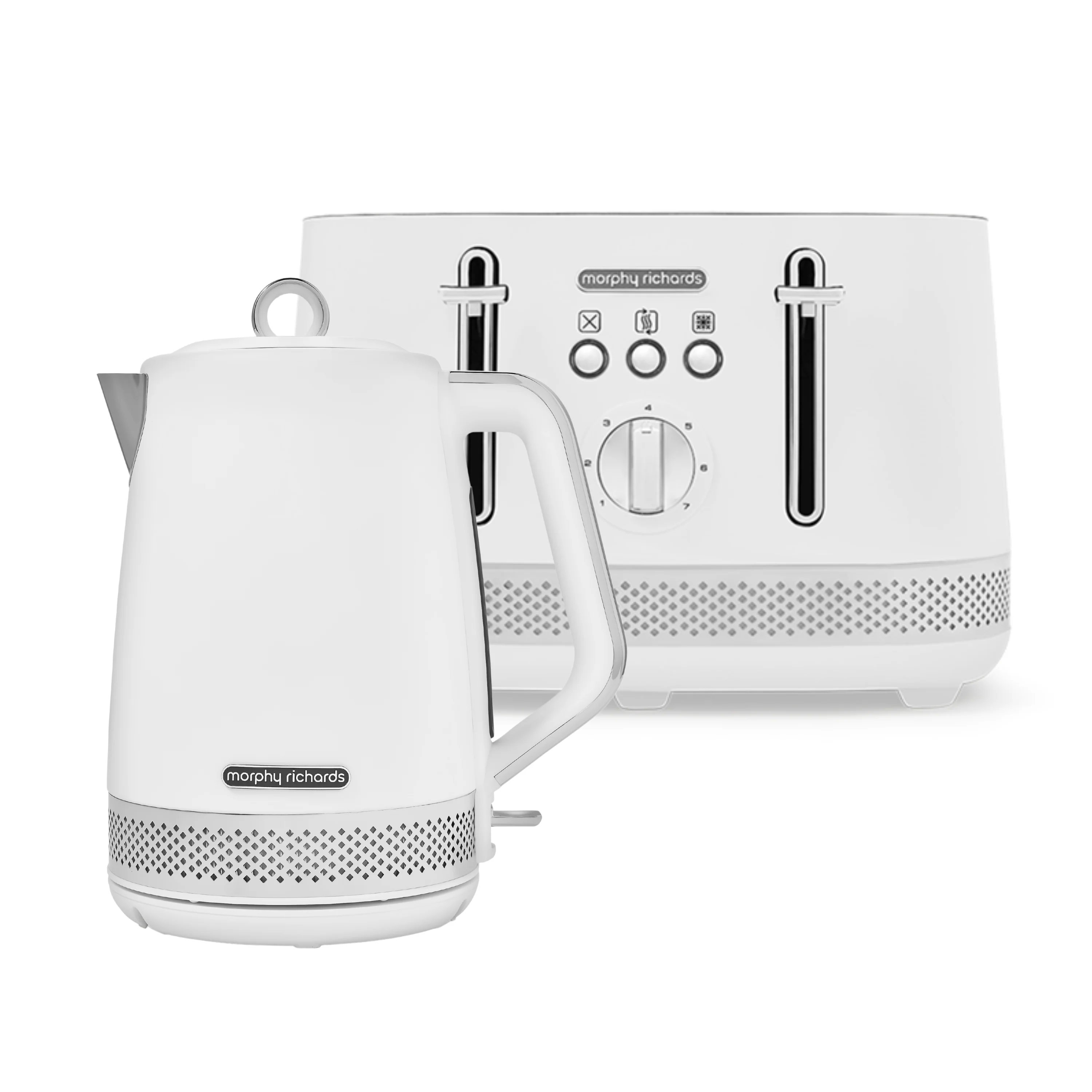 Morphy Richards Illumination White Kettle And Toaster Set