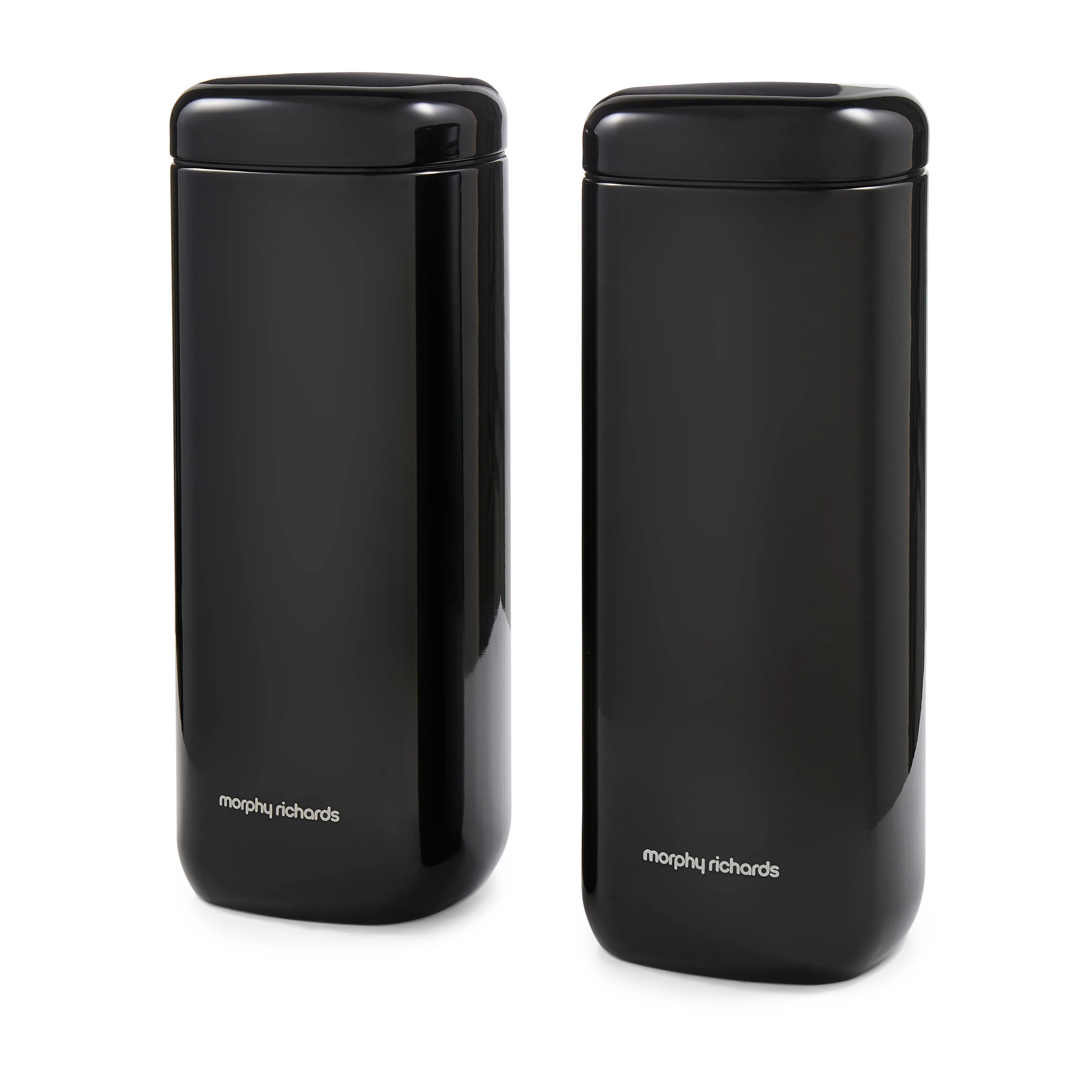 Morphy Richards Set 2 Large Storage Canister Black - Image 3