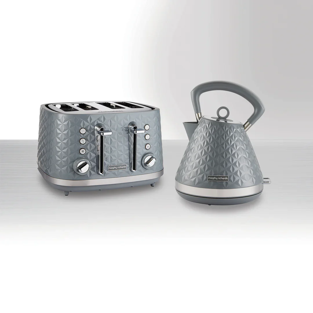 Morphy Richards Vector 1.5L Grey Pyramid Kettle - Image 6