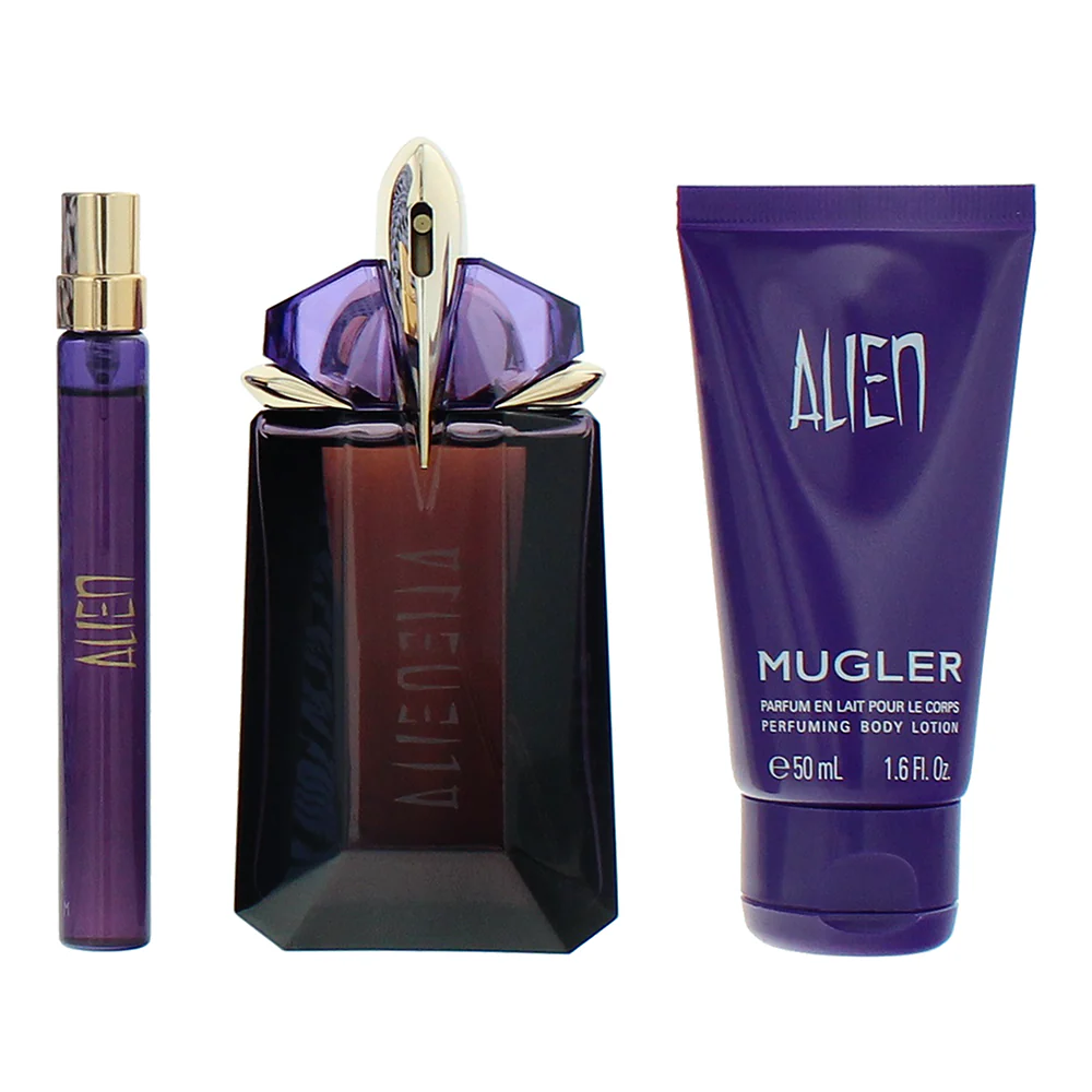 Mugler Alien 3 Piece Gift Set: Eau de Parfum 60ml - Eau de Parfum 10ml - - Image 2
