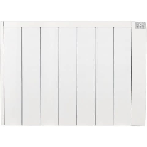 MYLEK Electric Radiator Panel Heater Ceramic White Eco 2000W Bathroom Safe Wall Mounted Or Free Standing With Timer Thermostat