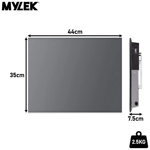 MYLEK Electric Radiator Panel Heater Grey WIFI Smart APP Eco Bathroom Safe Wall Mounted Timer Thermostat - Image 14