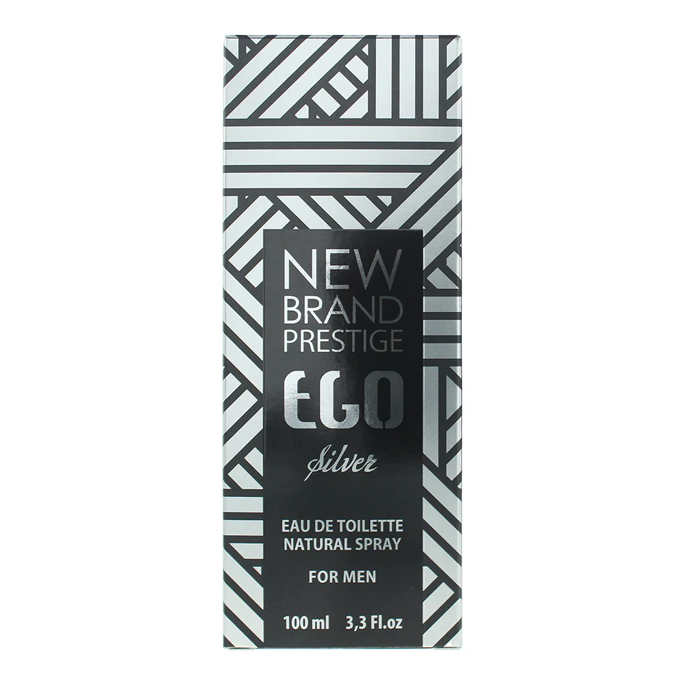 New Brand Ego Silver For Men Eau de Toilette 100ml - Image 3