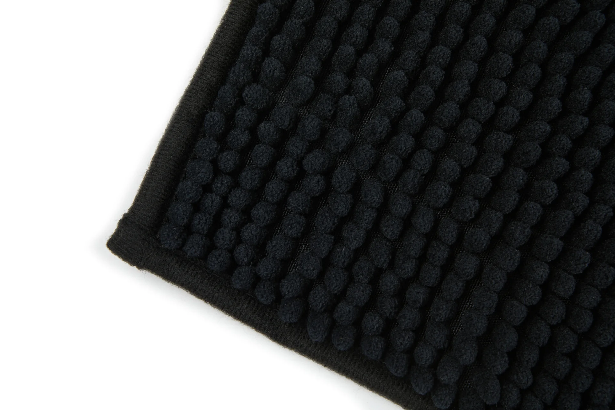 Noodle Soft Touch Non-Slip Bathroom Rug in Black - Image 3