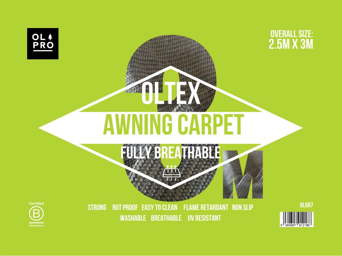 Oltex Breathable Awning Groundsheet 2.5m X 3m - Blue - Image 2