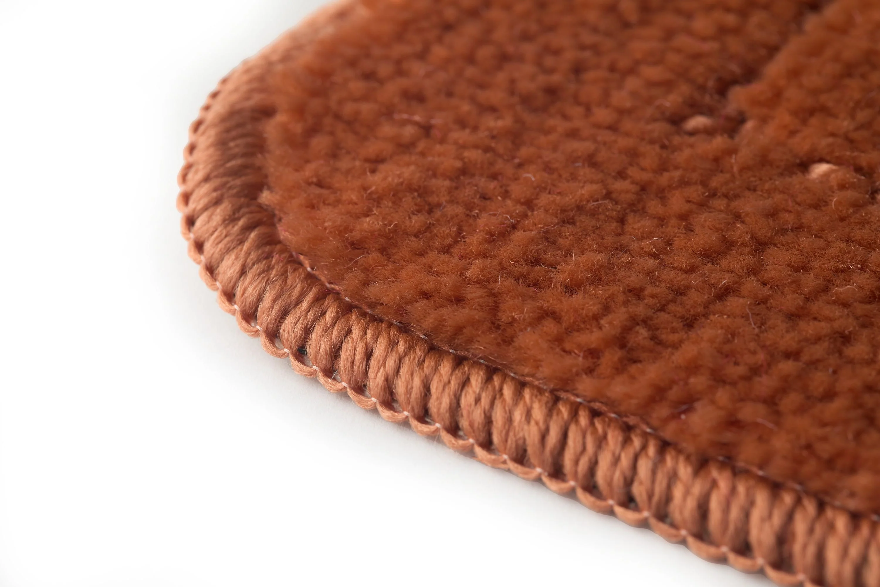 Orkney - Crosshatch Bath mat in Burnt Orange - Image 6