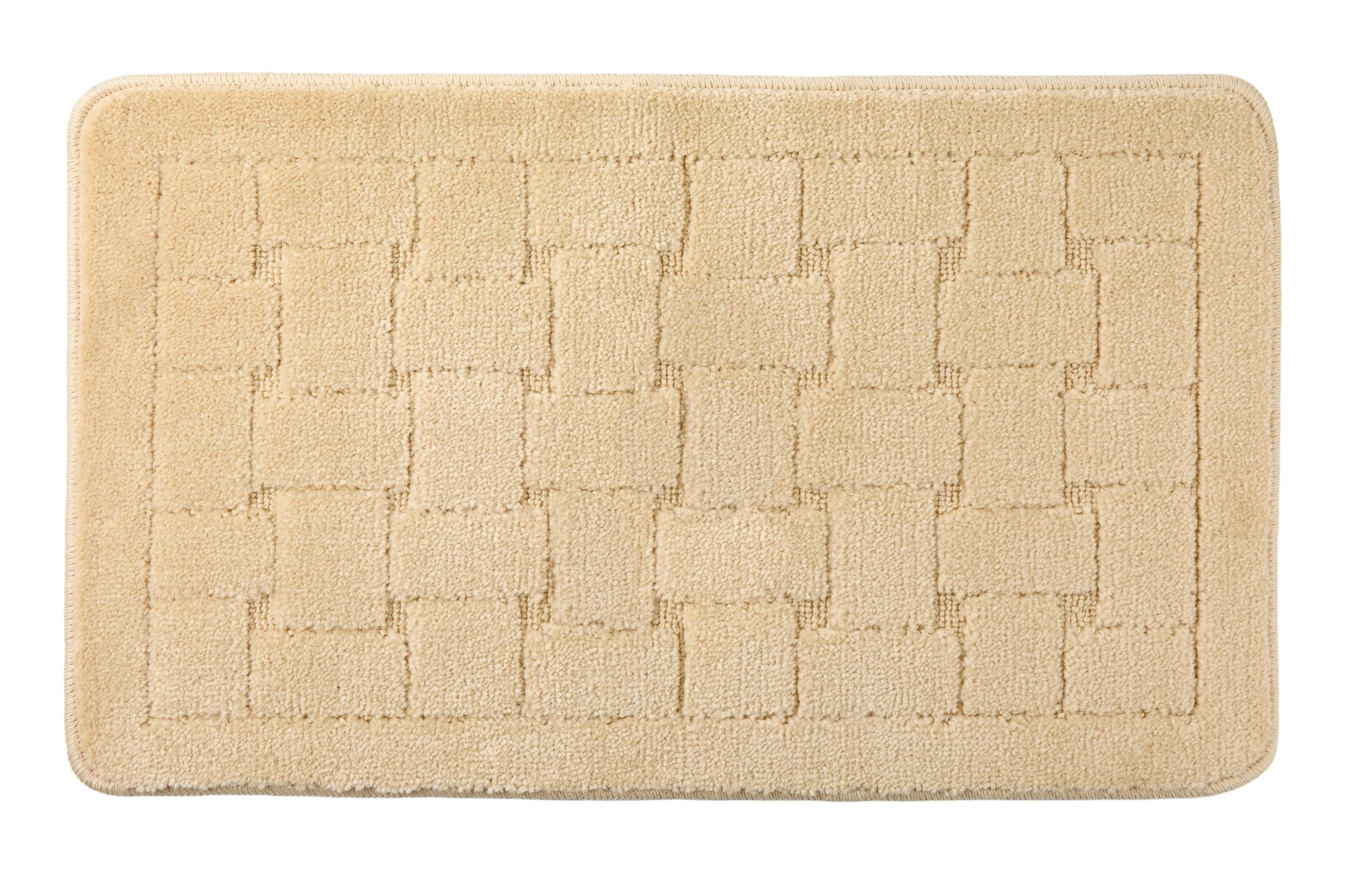 Orkney - Crosshatch Bath mat in Cream