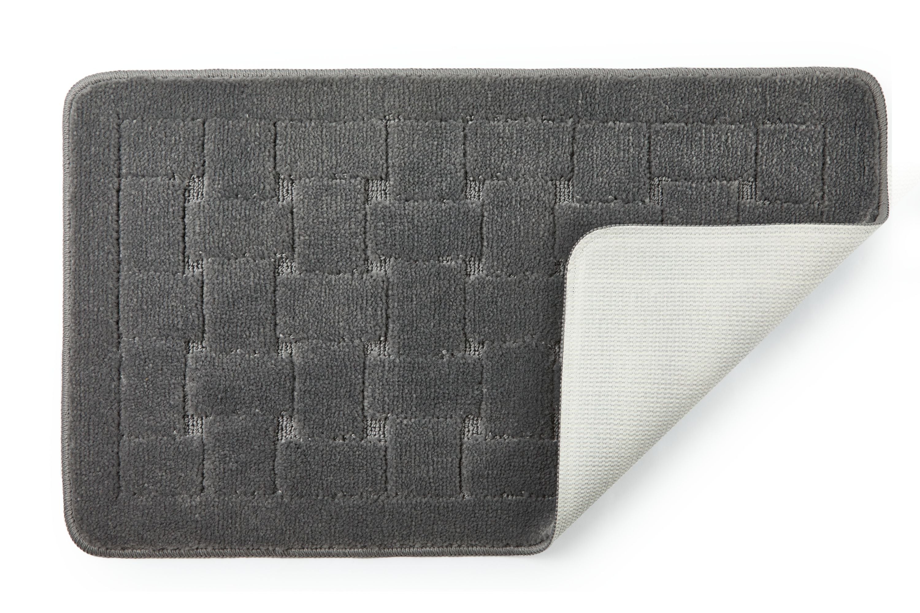 Orkney - Crosshatch Bath mat in Silver - Image 6