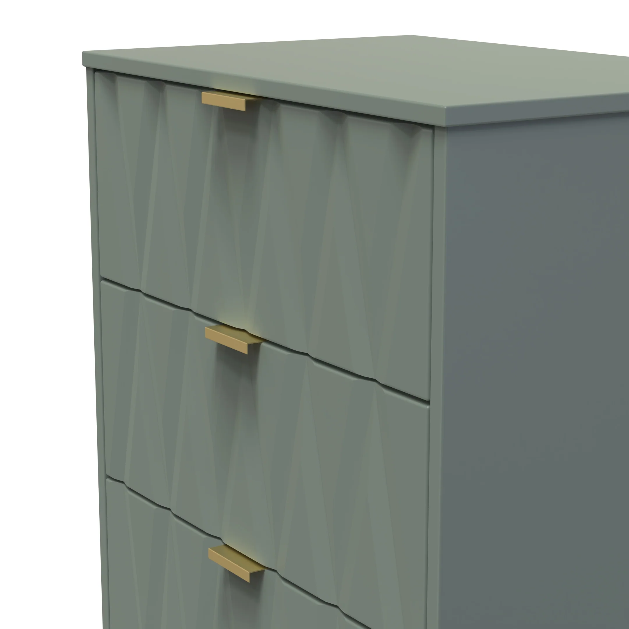 Ottawa Ready Assembled 3 Drawer Midi Deep Chest in Reed Green - Image 4