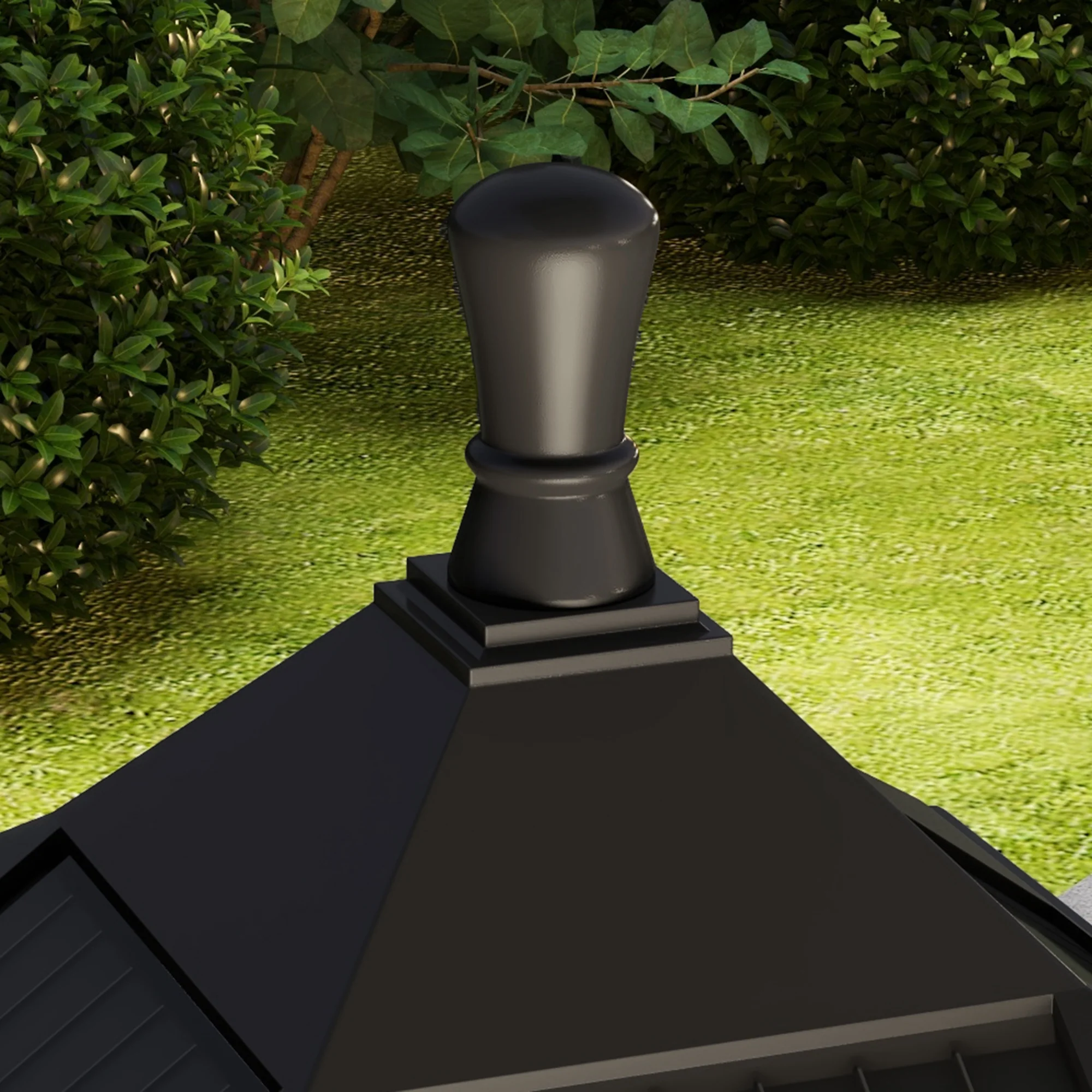 Outsunny 1.3 M LED Garden Lamp Post Light, Waterproof IP44, Cool White - Image 9