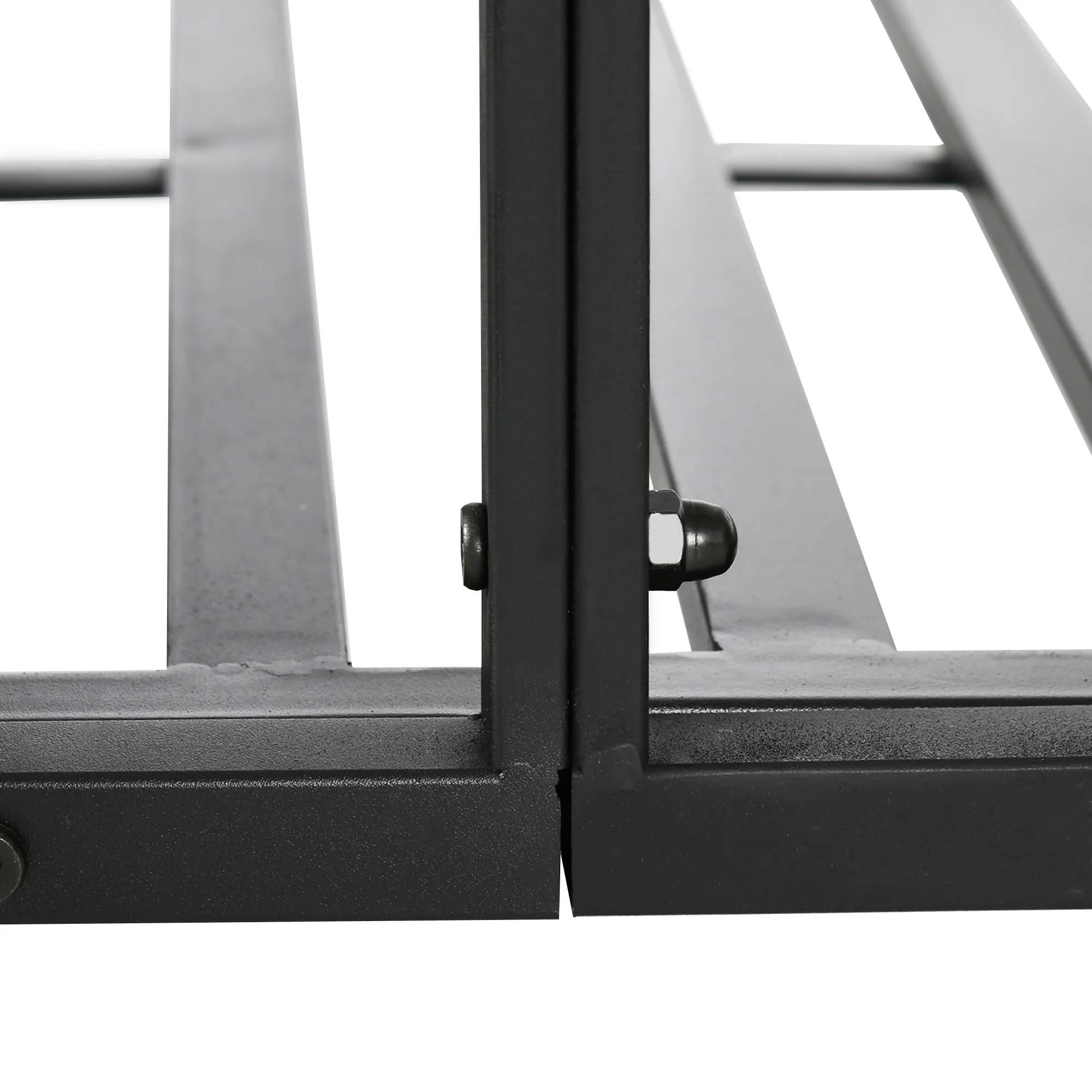 Outsunny 184cm Metal Arch Garden Garden Bridge, Black - Image 8