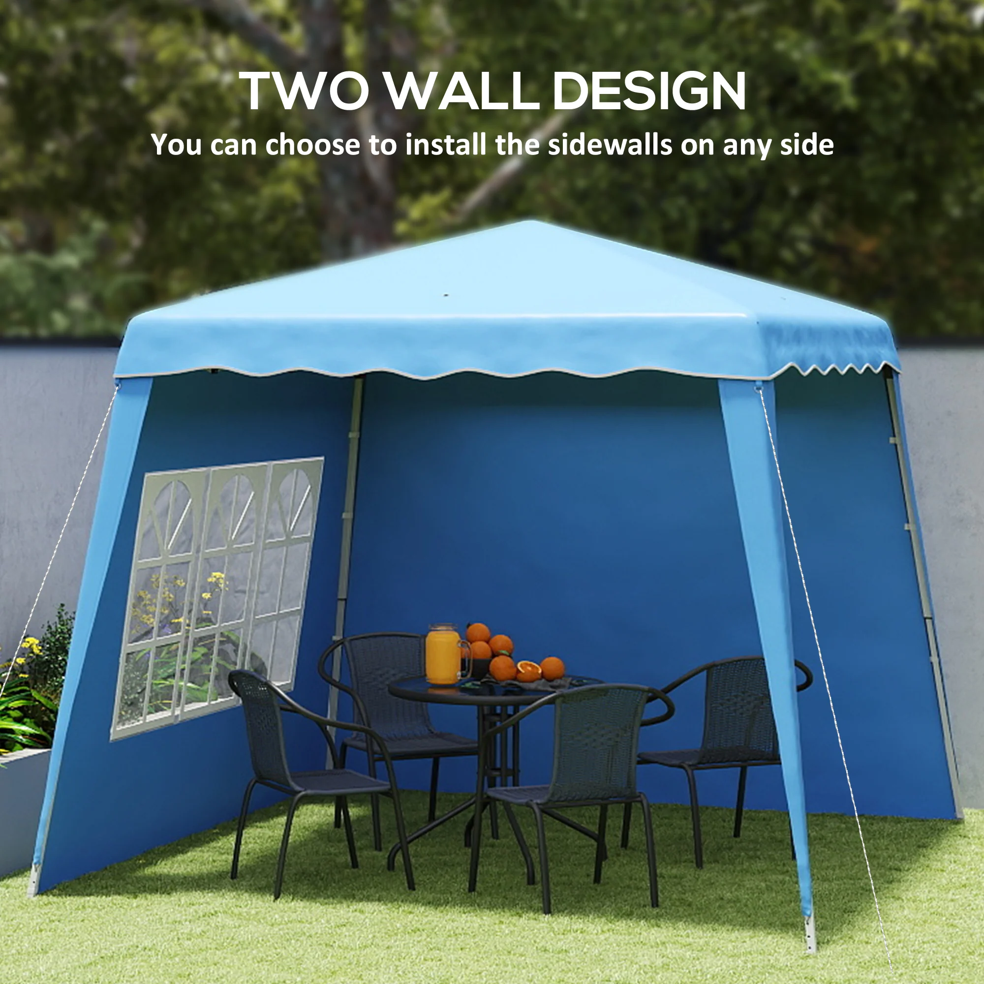 Outsunny 2.4 X 2.4m UV50+ Pop Up Gazebo Canopy Tent With Carry Bag - Image 12