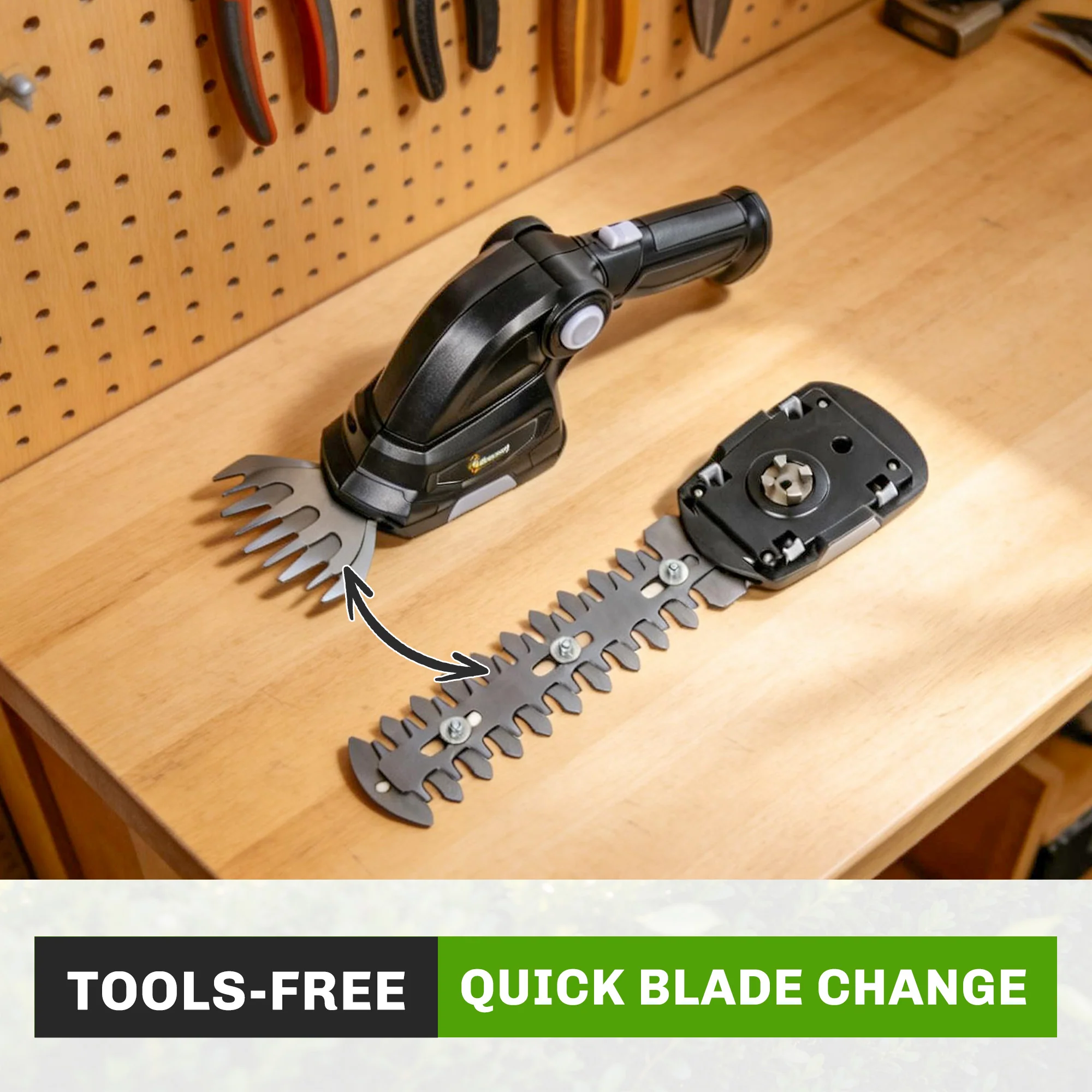 Outsunny 2-in-1 Cordless Hedge Trimmer & Grass Shear with 2000mAh Batteries - Image 7
