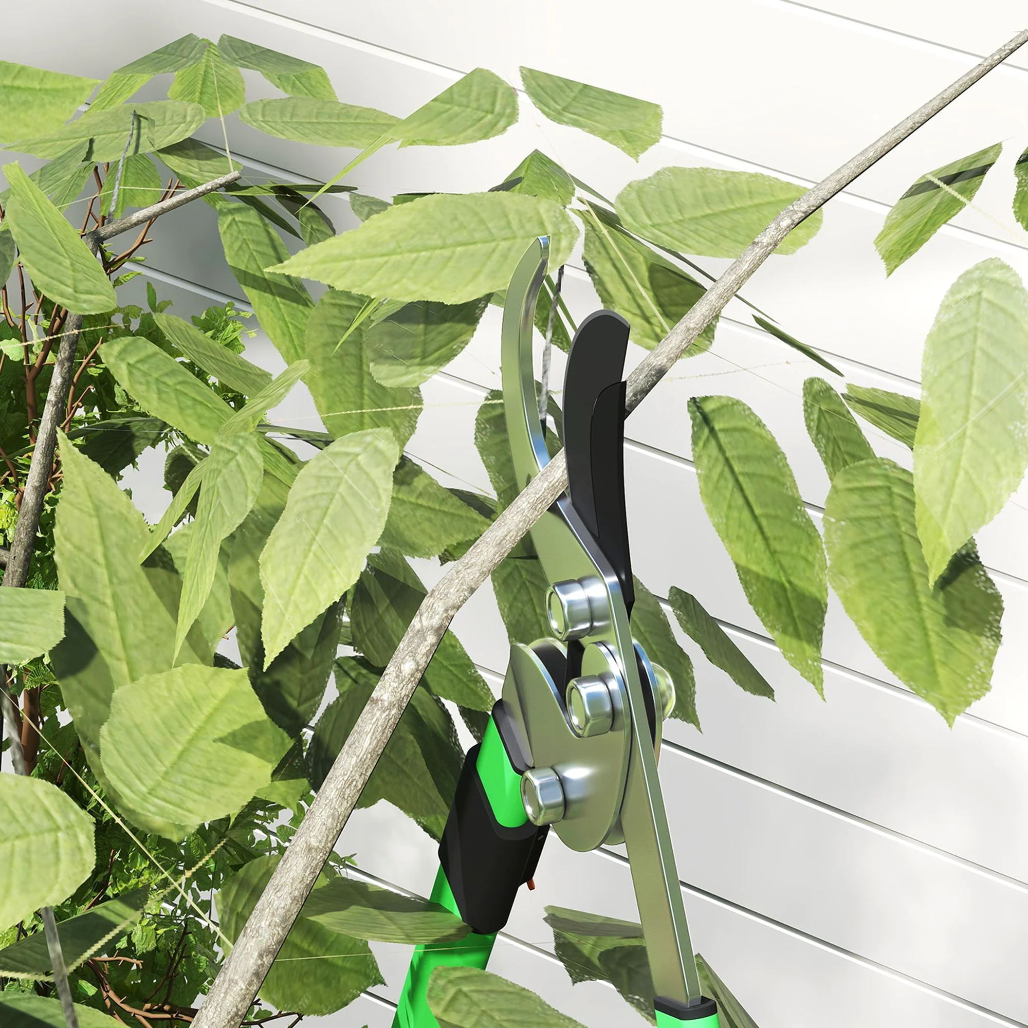 Outsunny 2 Pcs Garden Shears Set with Telescopic Extendable Handles - Image 9