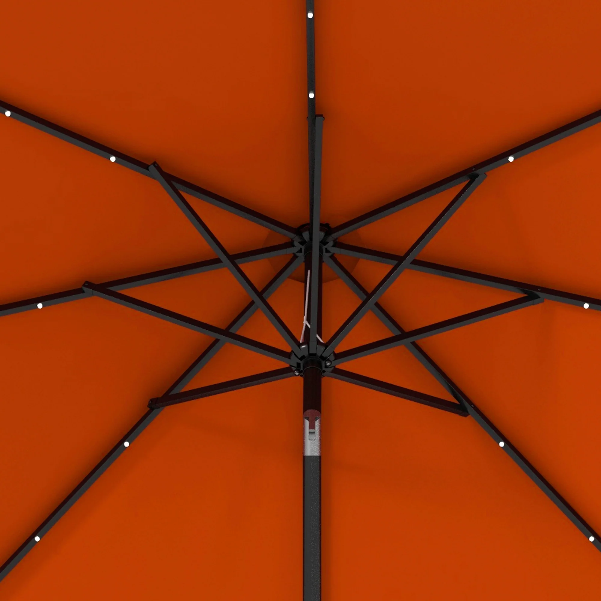 Outsunny 24 LED Solar Powered Parasol Umbrella Garden Tilt Outdoor String Light - Image 9