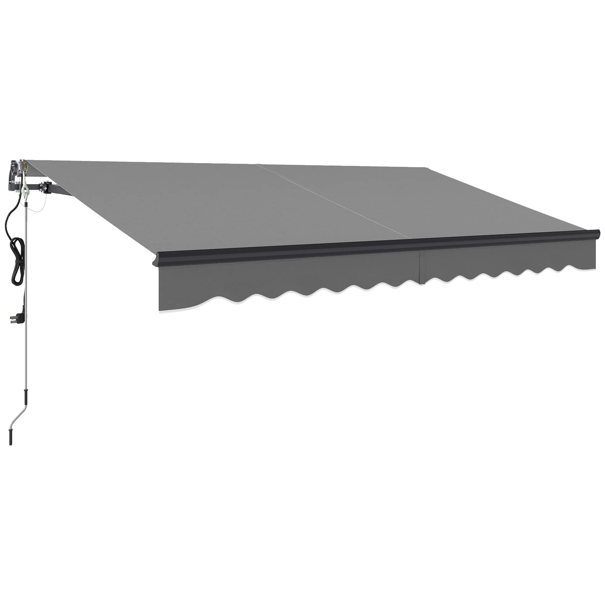 Outsunny 3.5 x 3(m) Electric Retractable Awning w/ Aluminium Frame - Image 10
