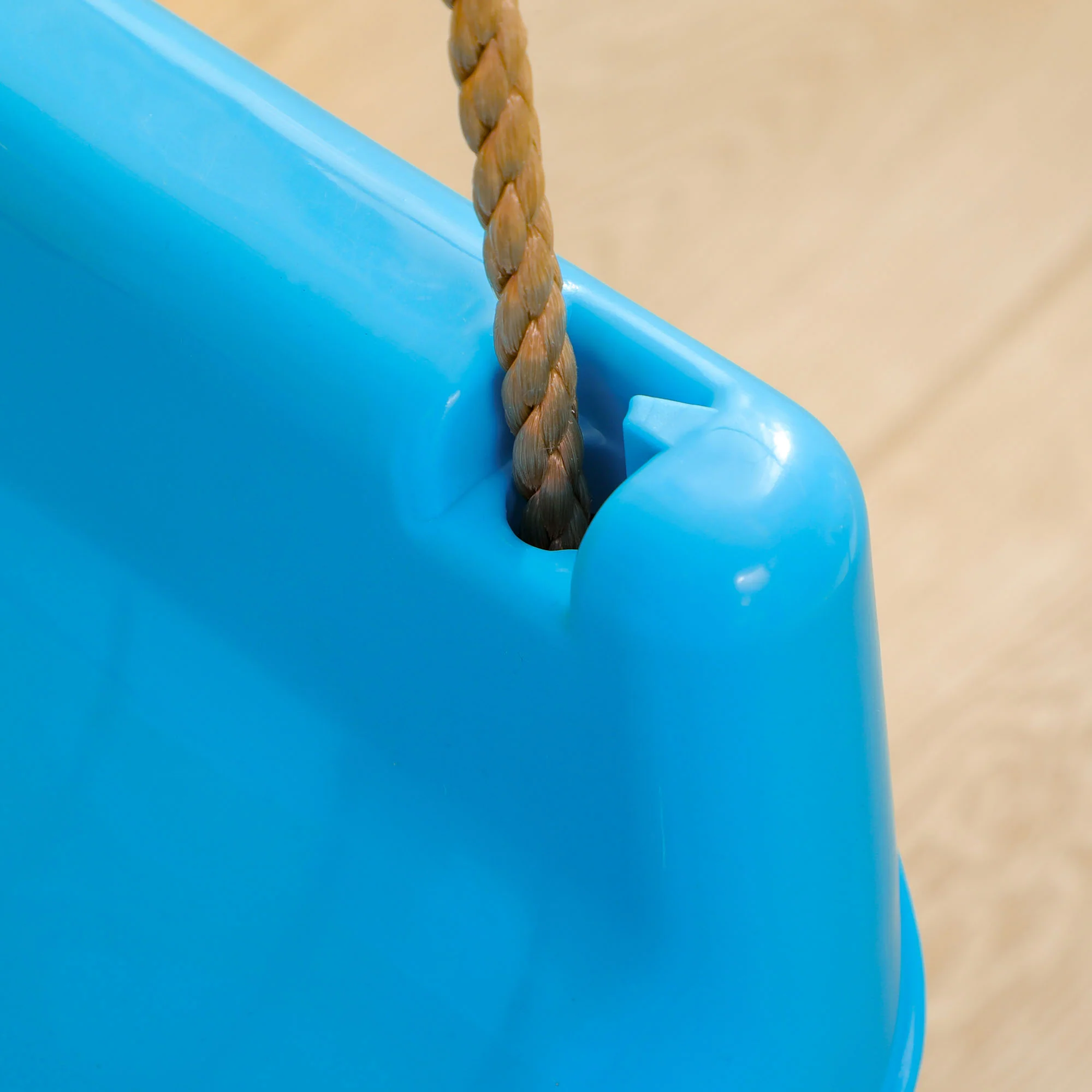 Outsunny 3 In 1 Kids Swing Seat, Adjustable Toddler Swing Chair, Light Blue - Image 9