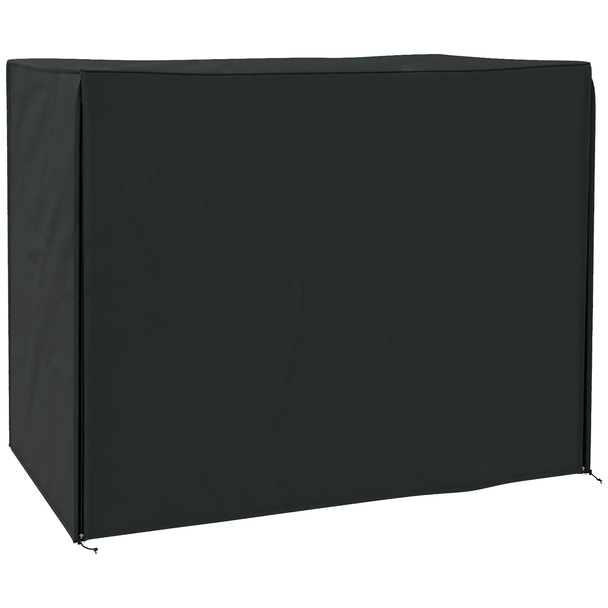 Outsunny 3 Seater Garden Swing Cover, Windproof and Anti-UV, Black