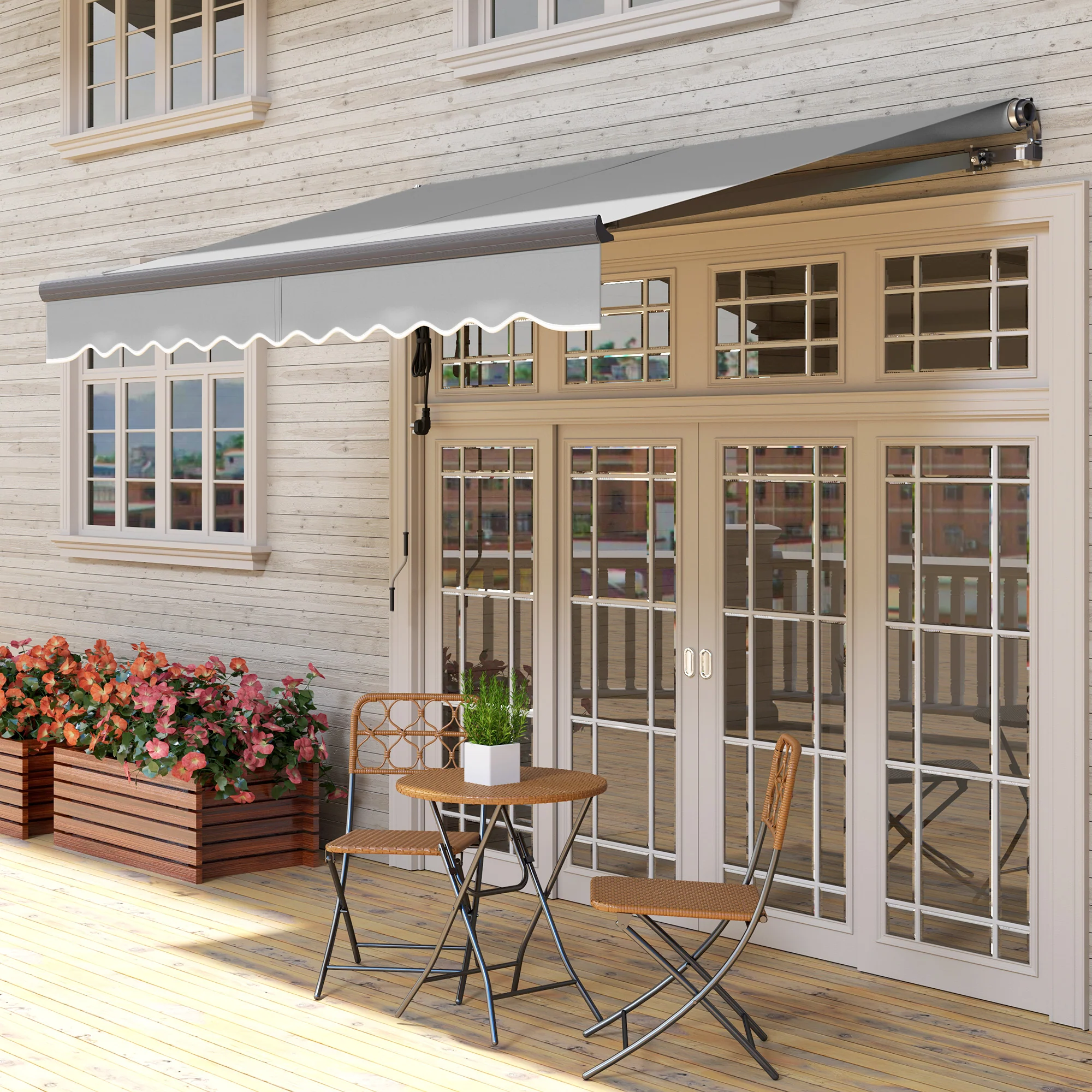 Outsunny 3 X 2.5m Electric Retractable Awning W/ Aluminium Frame - Image 26