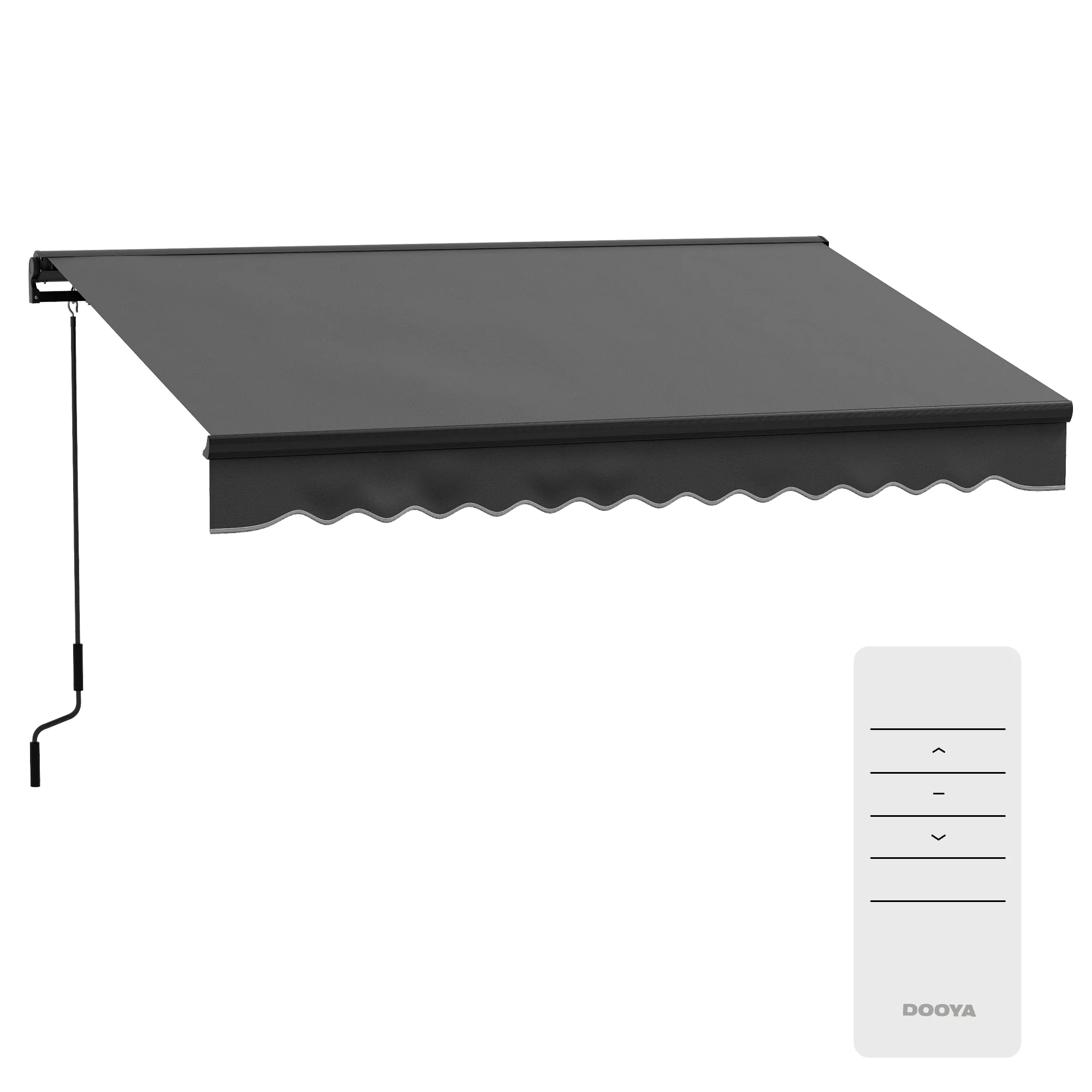 Outsunny 3 X 2m Electric Retractable Awning, Aluminium Frame - Grey - Image 10