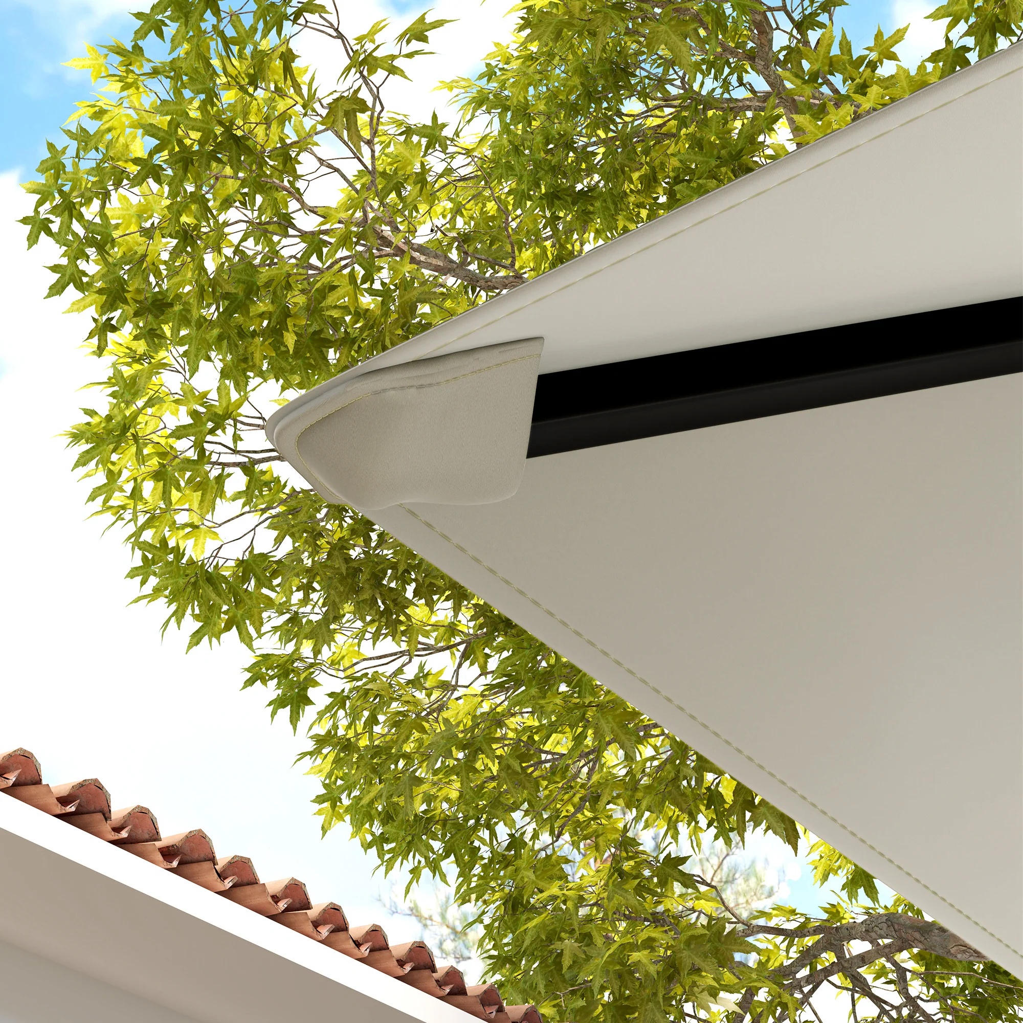 Outsunny 3 x 3(m) Gazebo Canopy Replacement Cover with Drain Holes, Grey - Image 8