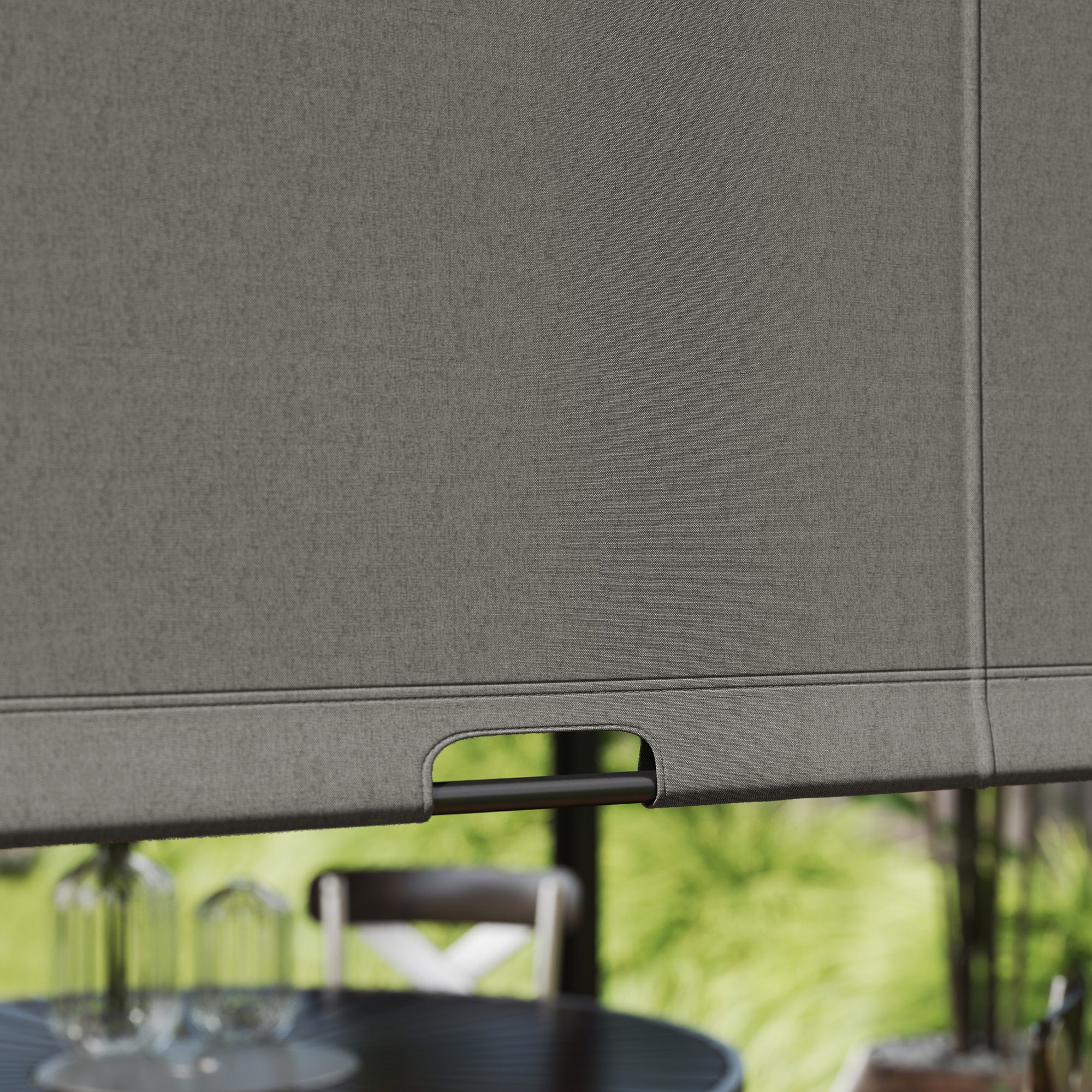 Outsunny 3 x 3(m) Pergola Metal Gazebo Outdoor Sun Shade Shelter Canopy - Image 9
