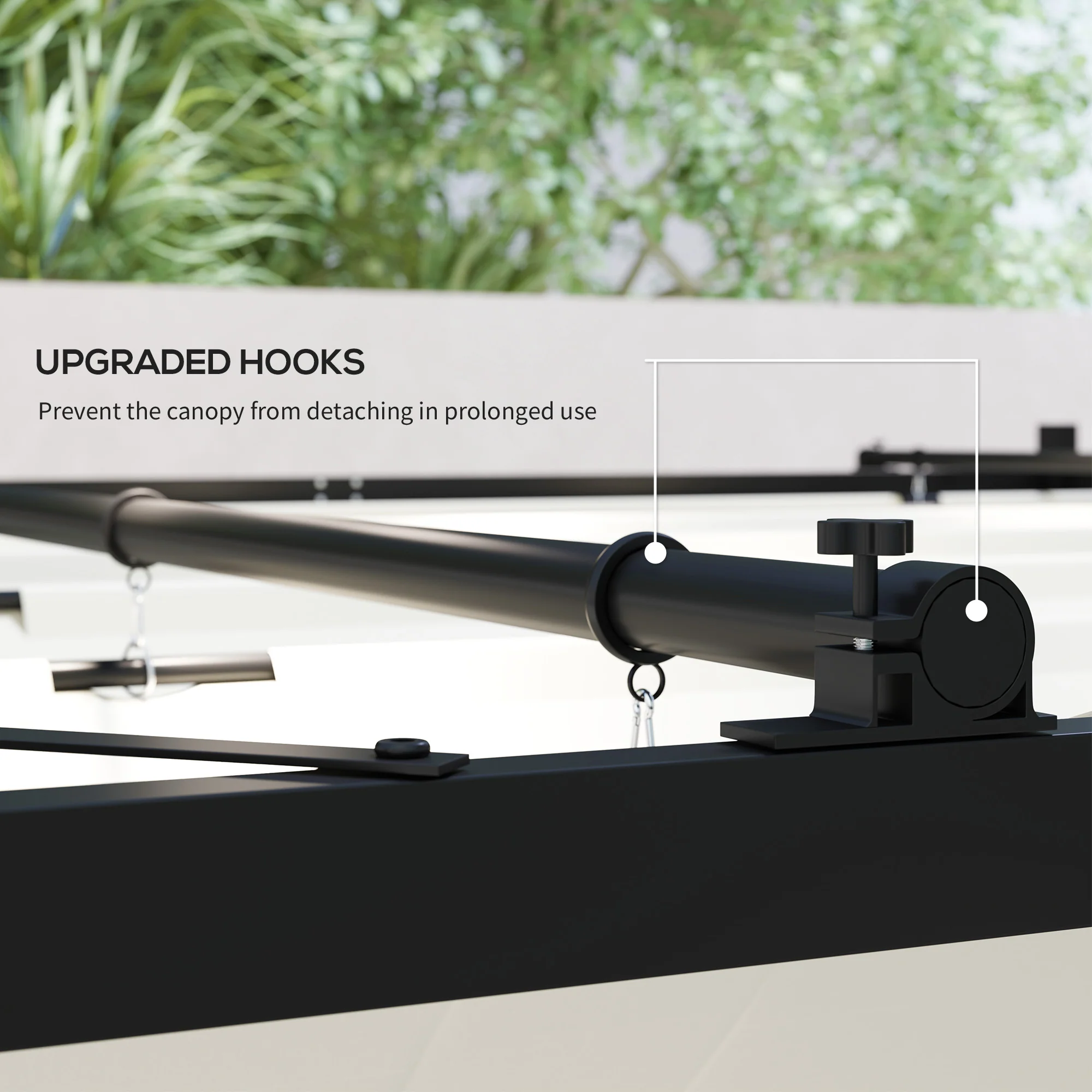 Outsunny 3 X 3(m) Pergola With Retractable Roof, 80mm Metal Column - Image 6
