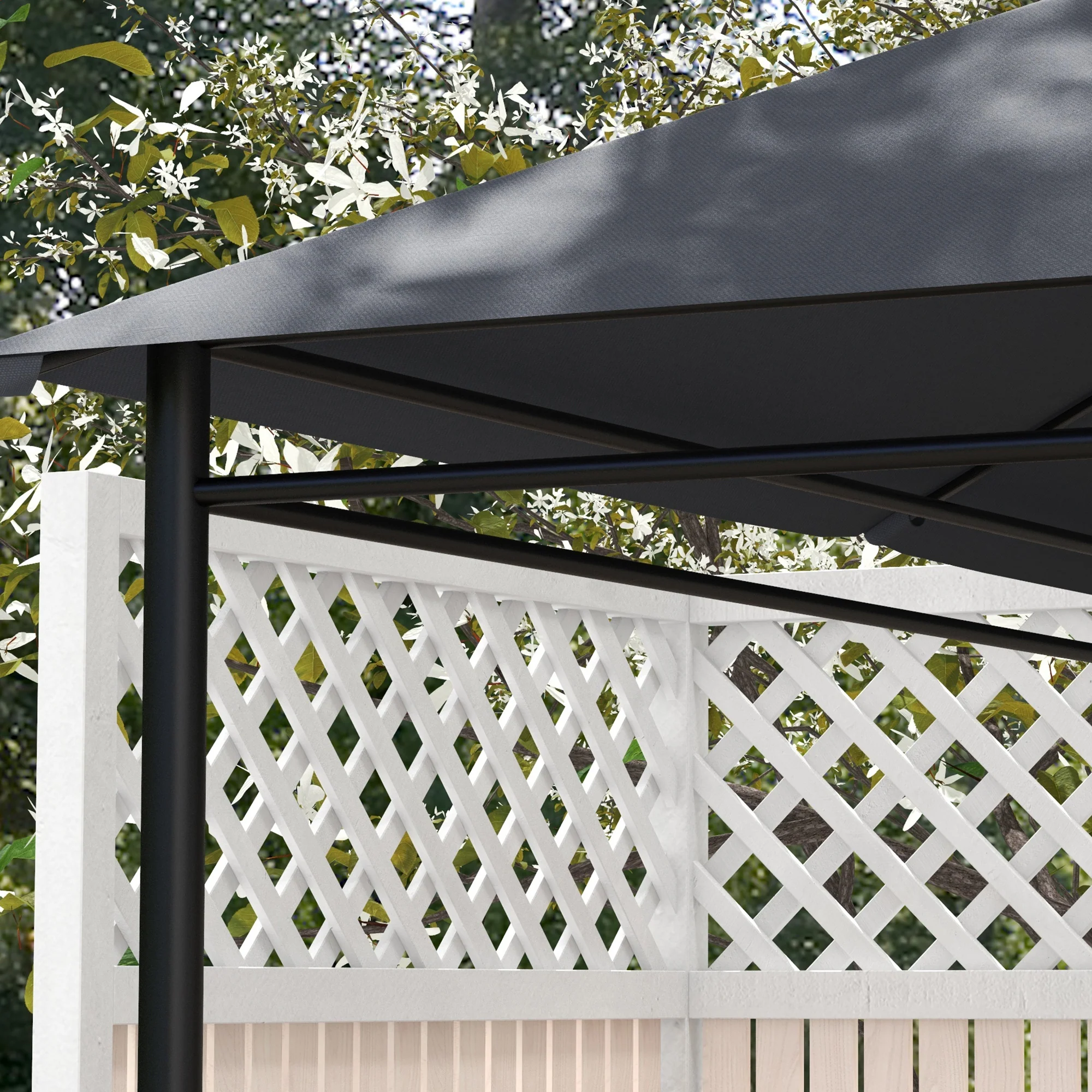 Outsunny 3 X 4m Gazebo Canopy Replacement Gazebo Roof Cover - Grey - Image 17