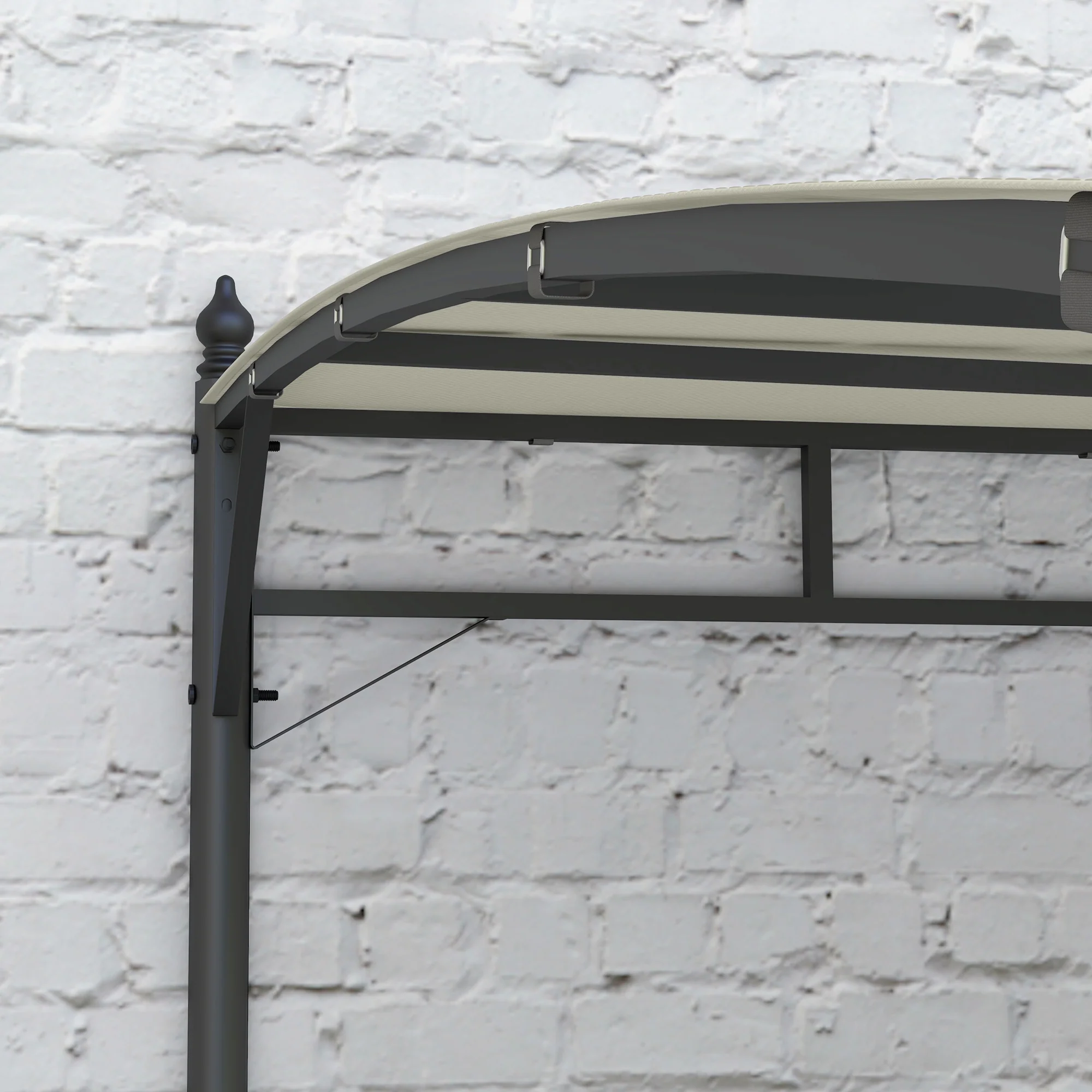 Outsunny 3 X 4m Metal Pergola, Outdoor Gazebo UV-Resistant, Cream White - Image 9