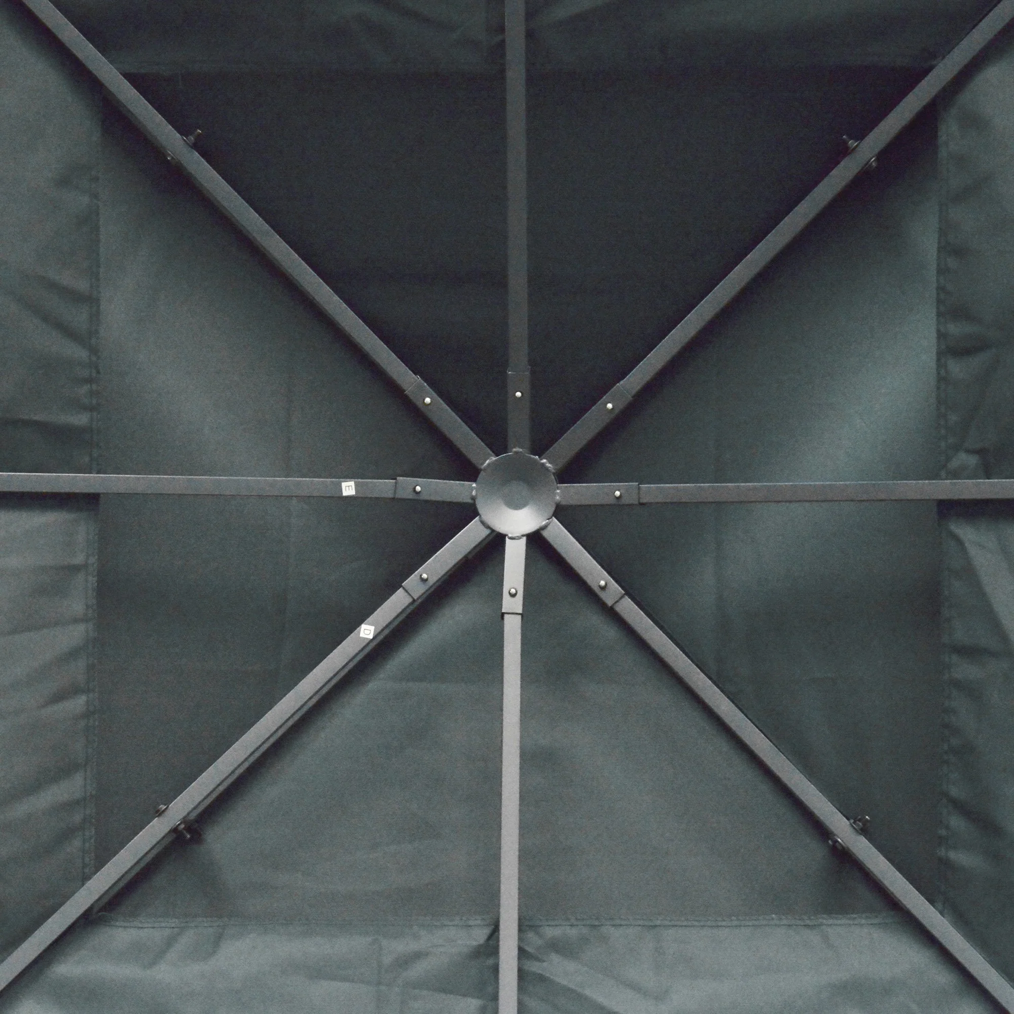 Outsunny 3(m) 2 Tier Gazebo Top Cover Replacement Canopy Roof Charcoal Grey - Image 8