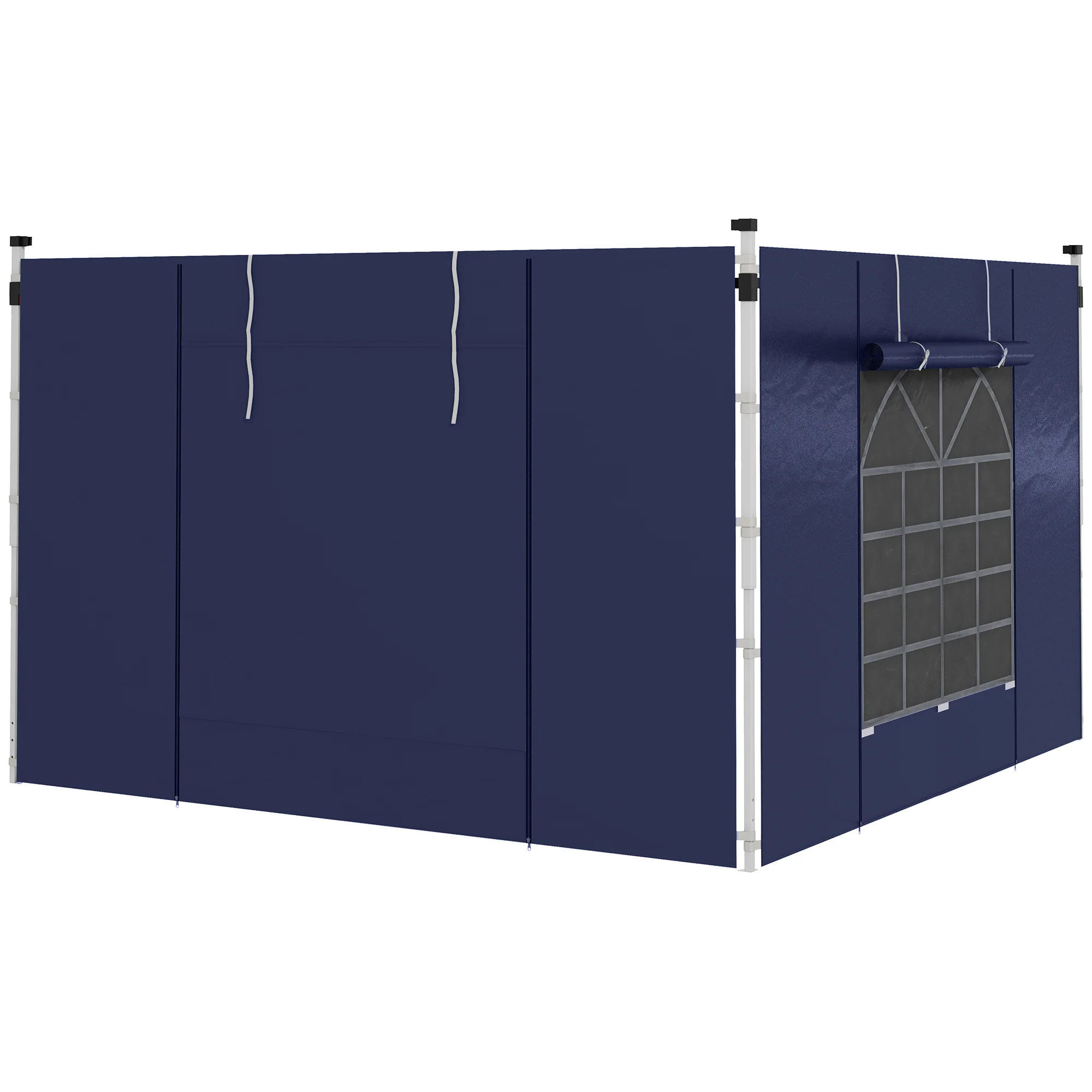 Outsunny 3x3(m) Or 3x6m Pop Up Gazebo Side Panels Replacement, 2 Pack, Blue