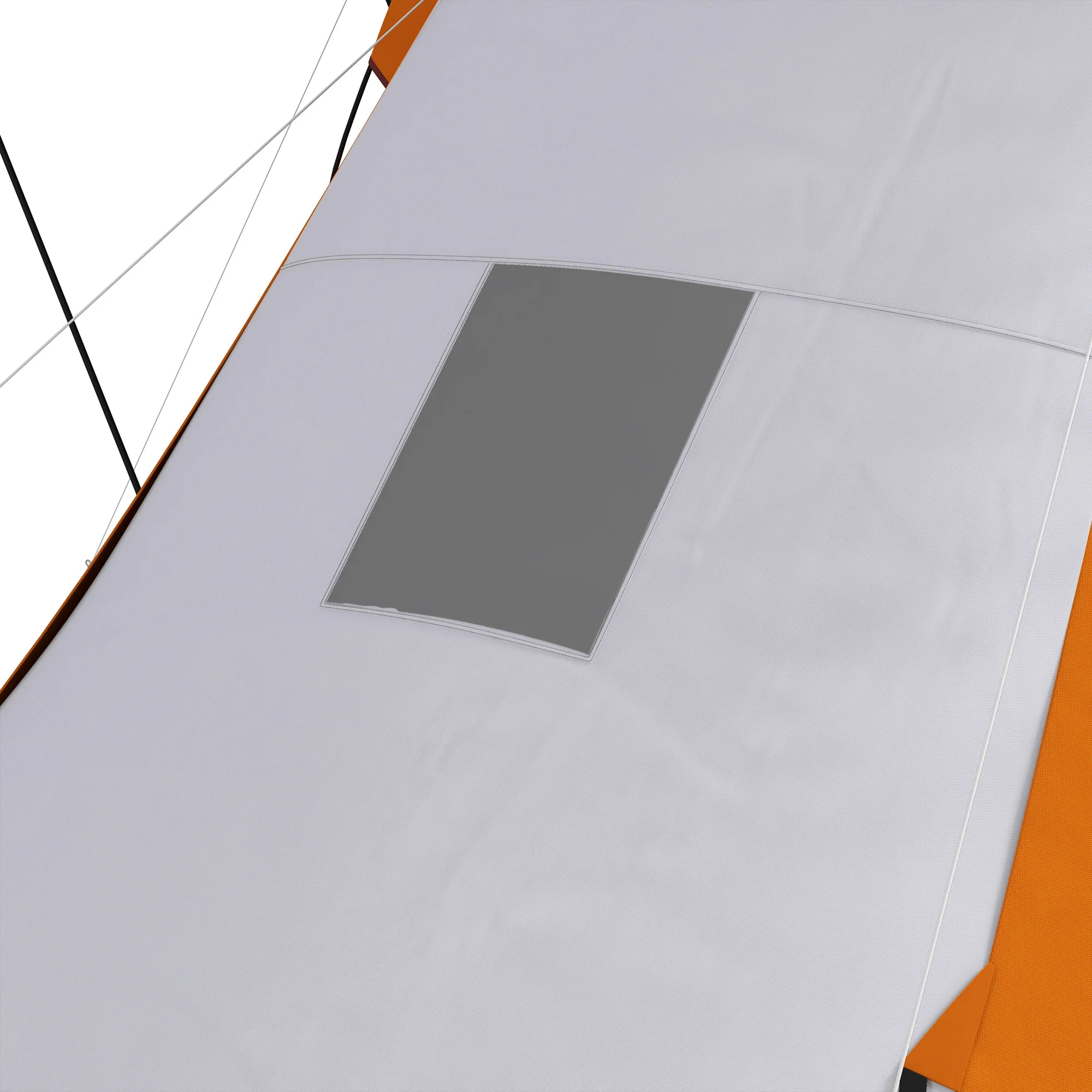 Outsunny 4-6 Man Camping Tent With 2 Bedroom And Living Area, Grey And Orange - Image 18