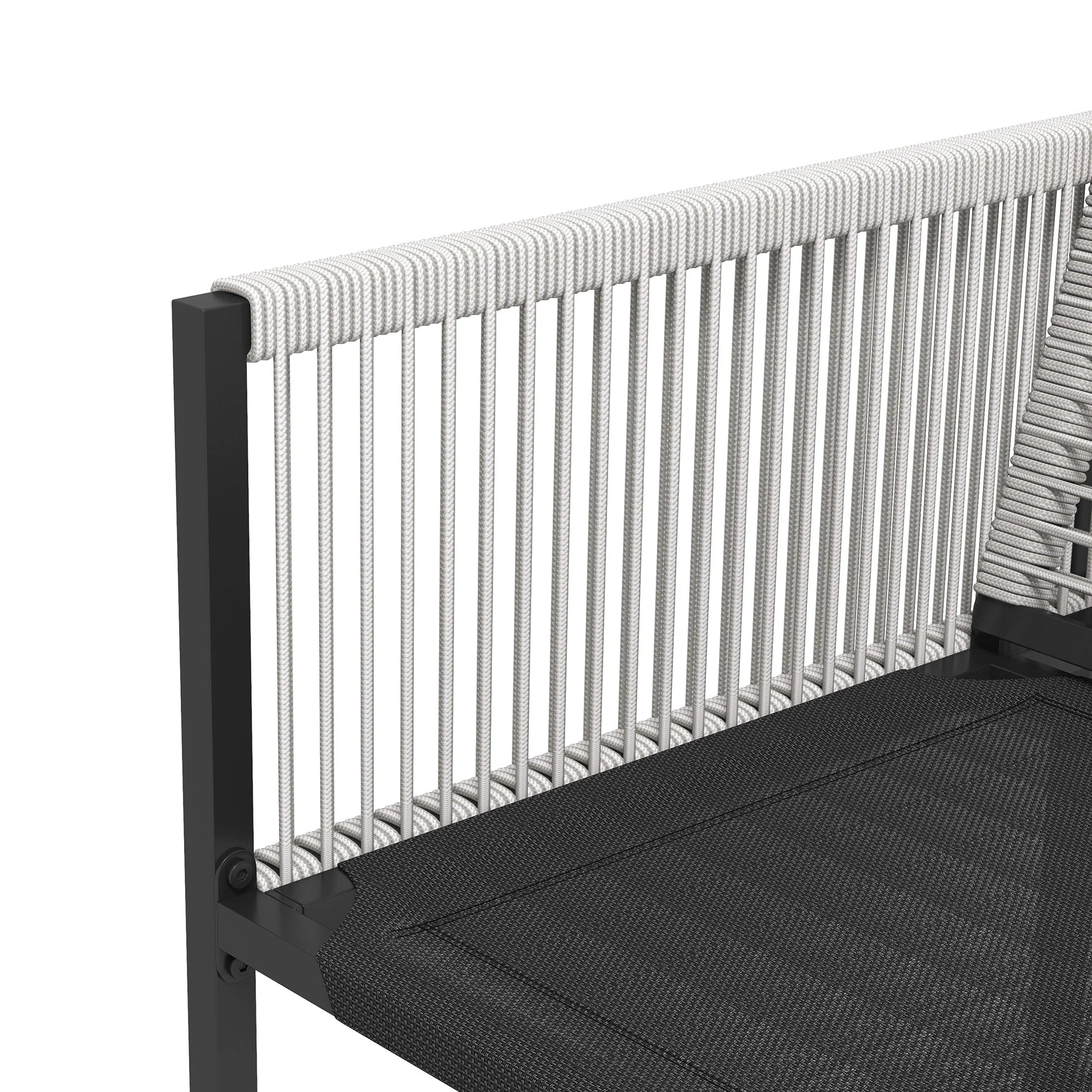 Outsunny 5 Pieces Patio Dining Set With Foldable Back, Light Grey - Image 18