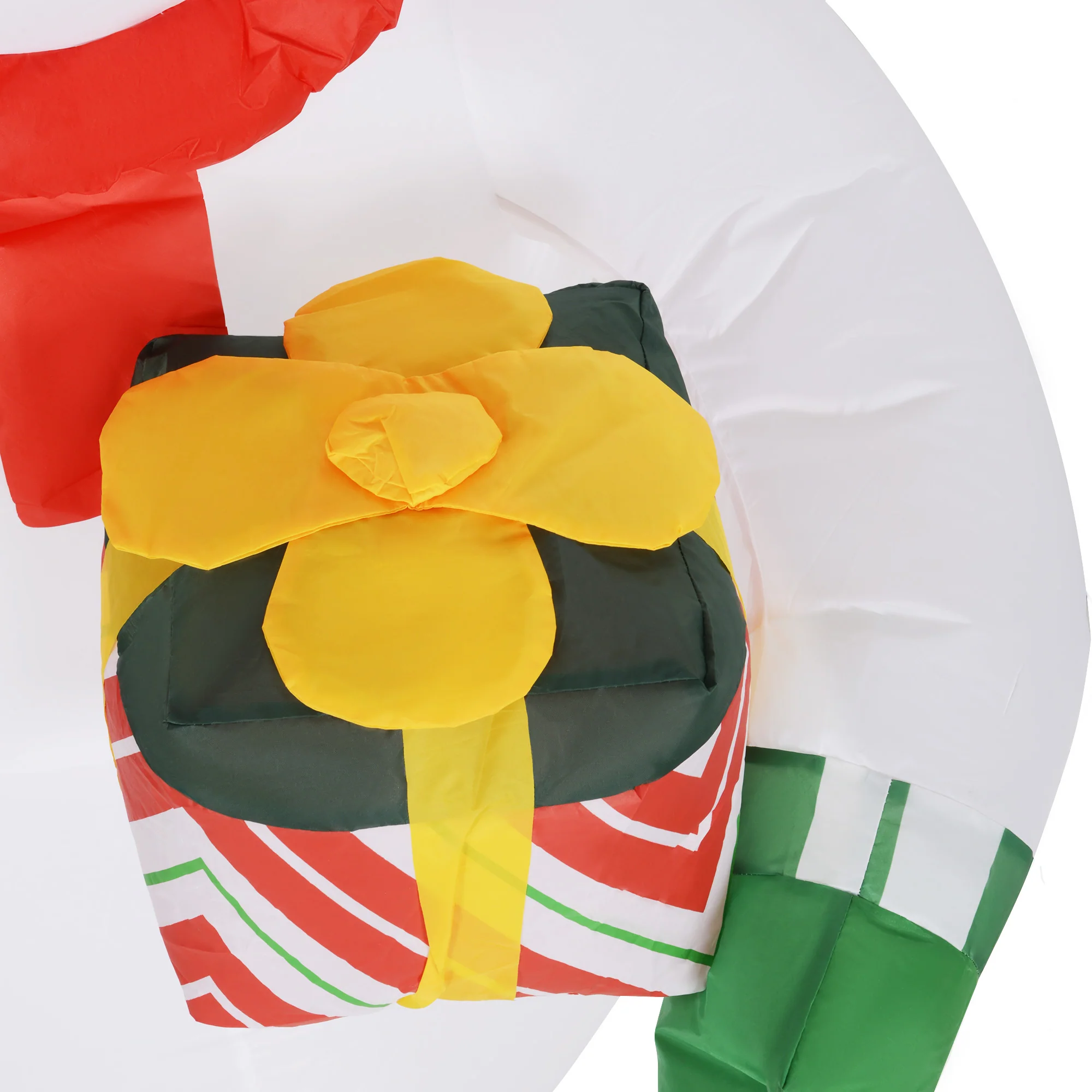 Outsunny 6FT Inflatable Snowman With Candy Cane And Gift Box For Party - Image 9
